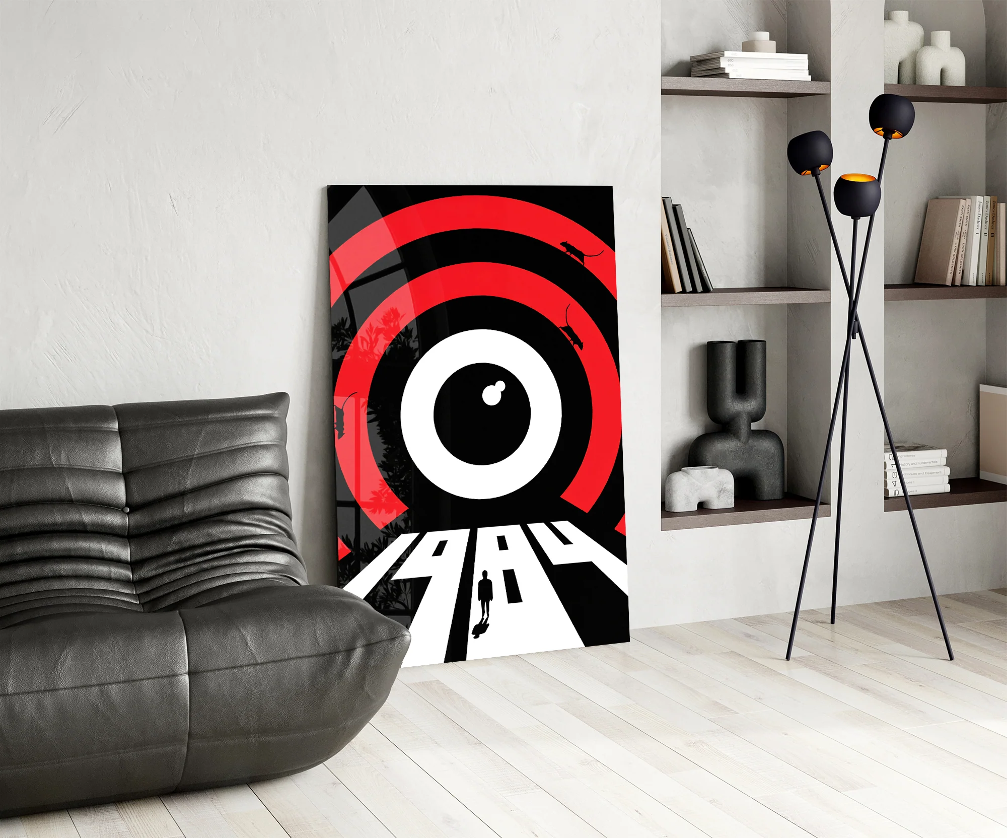 1984 Minimalist Glass Wall Art - Image 6