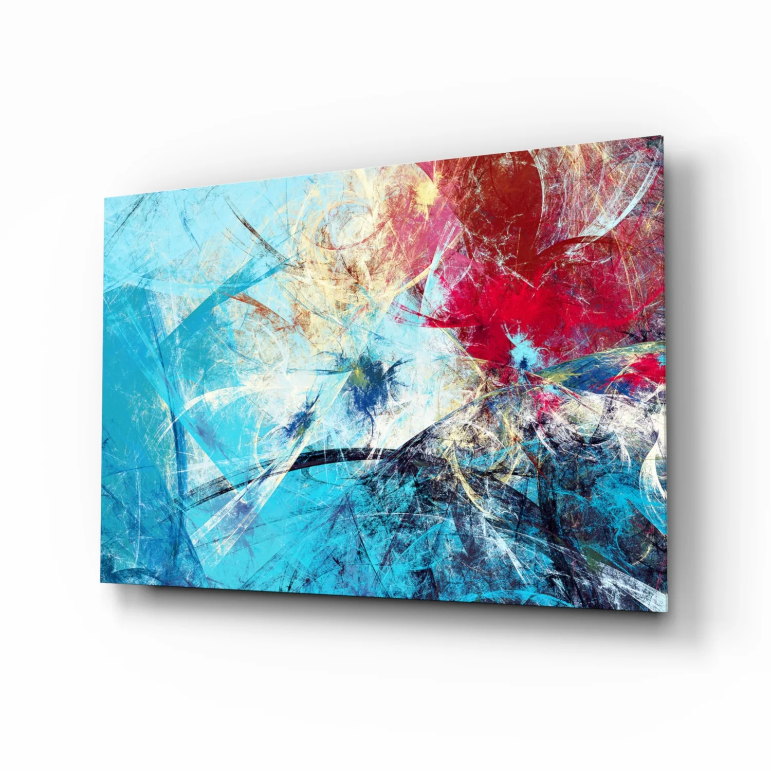 Abstract 4 Glass Wall Arts