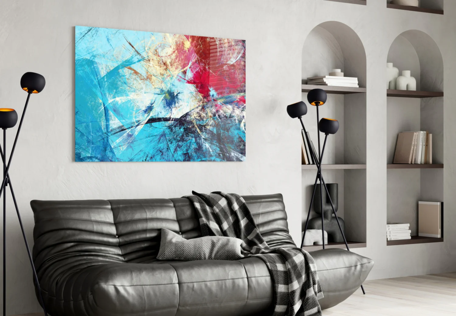 Abstract 4 Glass Wall Arts - Image 4