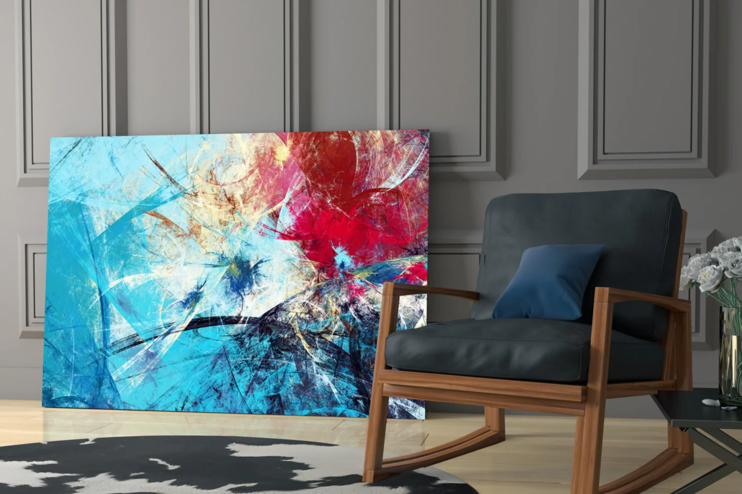 Abstract 4 Glass Wall Arts - Image 6