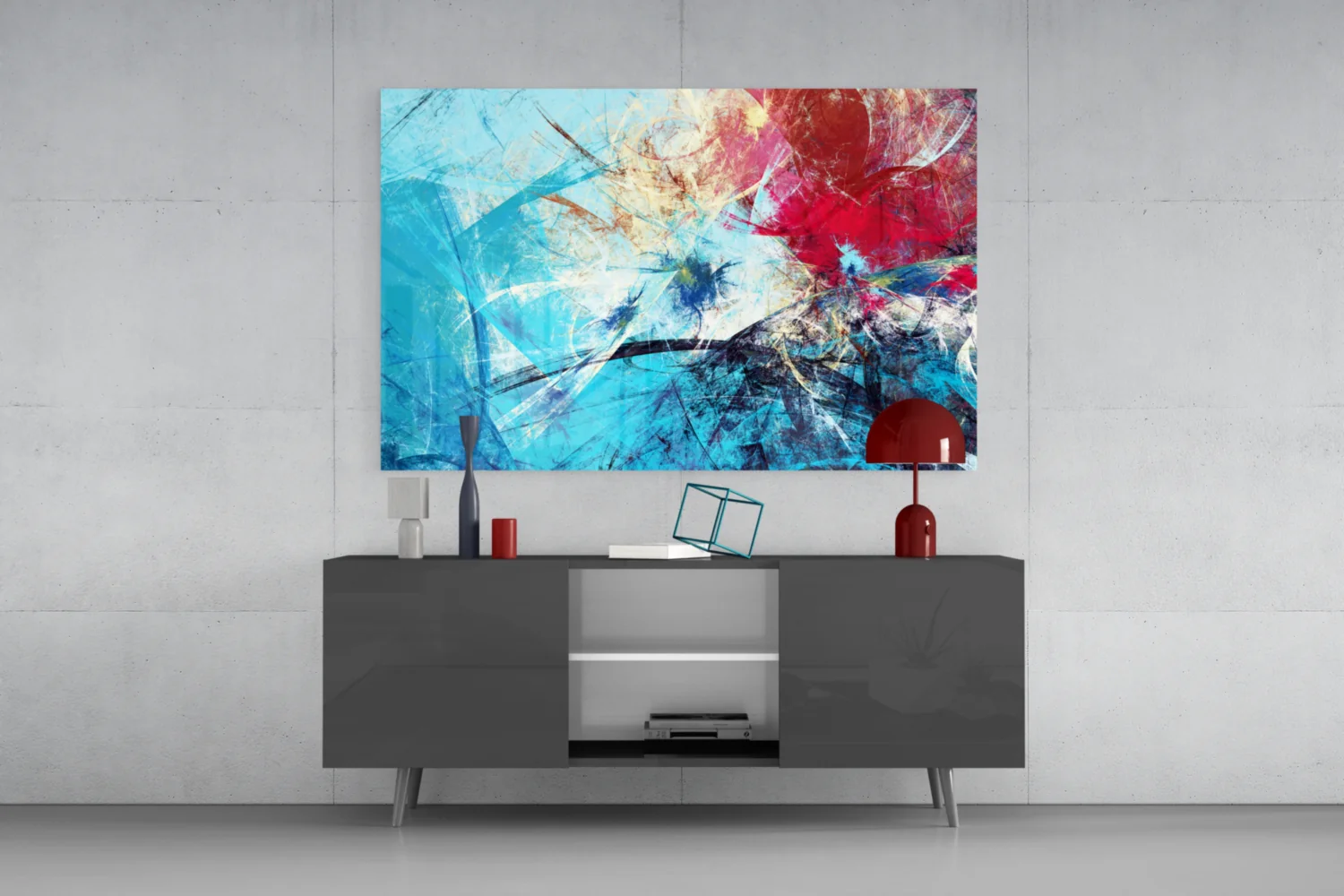 Abstract 4 Glass Wall Arts - Image 8