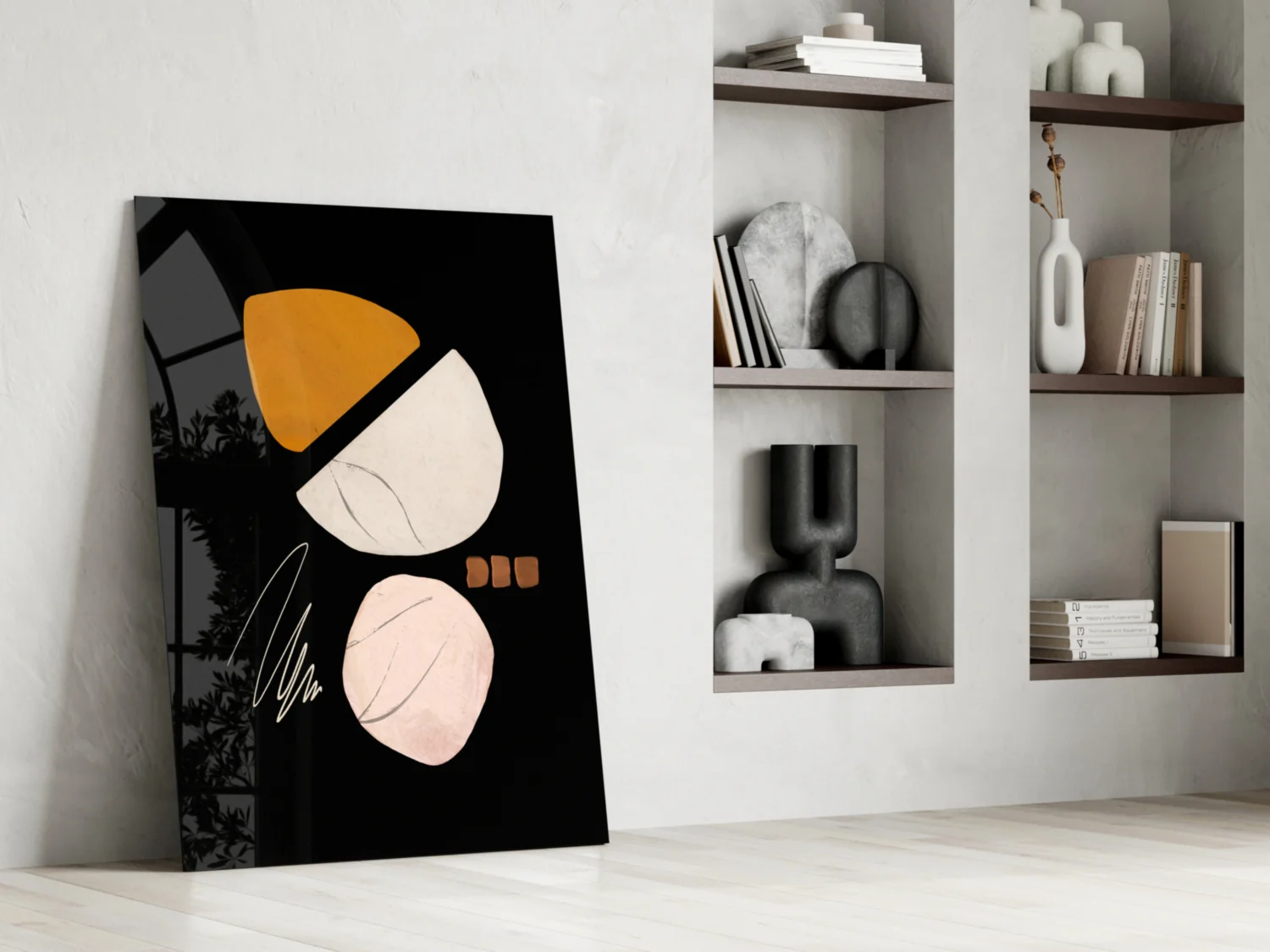 Abstract Acorn Glass Wall Art - Image 6