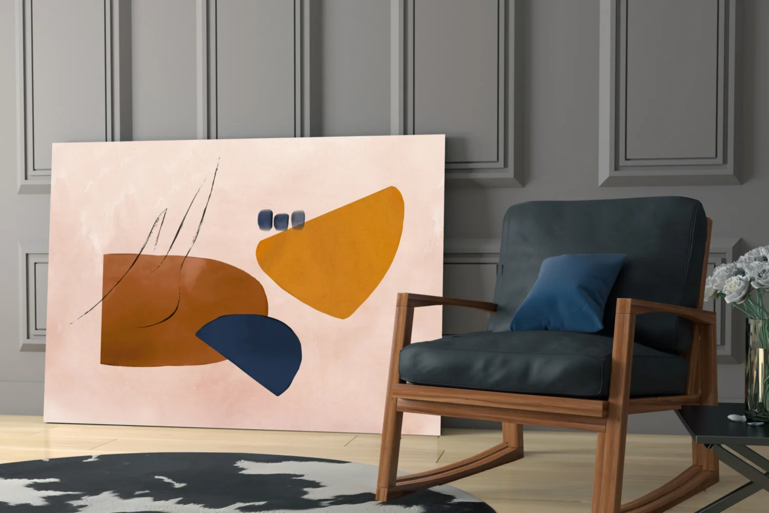 Abstract Brown Glass Wall Art - Image 6