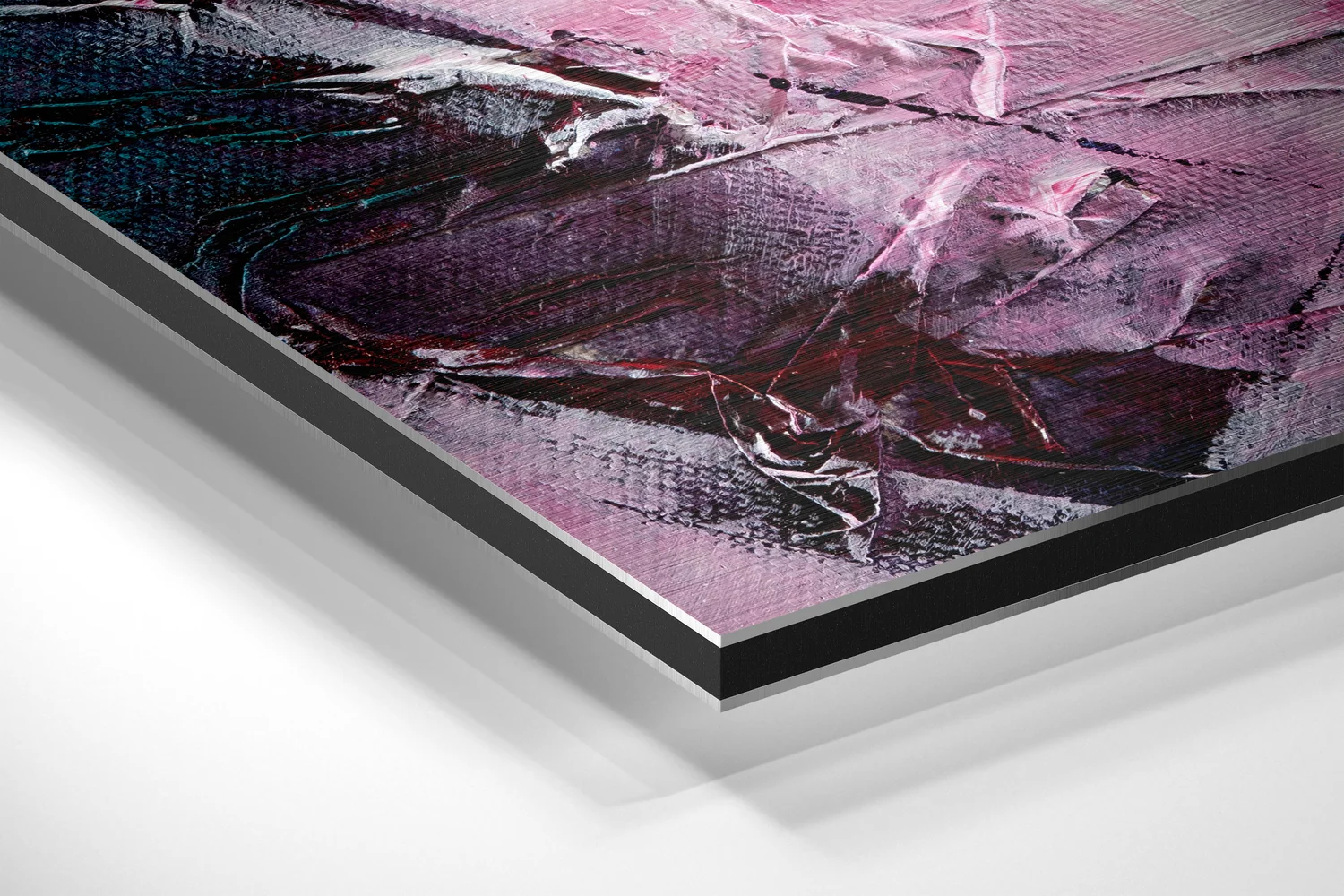 Abstract Brushed Aluminium Dibond Wall Art - Image 2