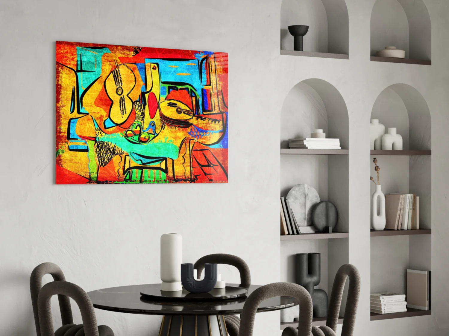 Abstract Cello Glass Wall Art - Image 5