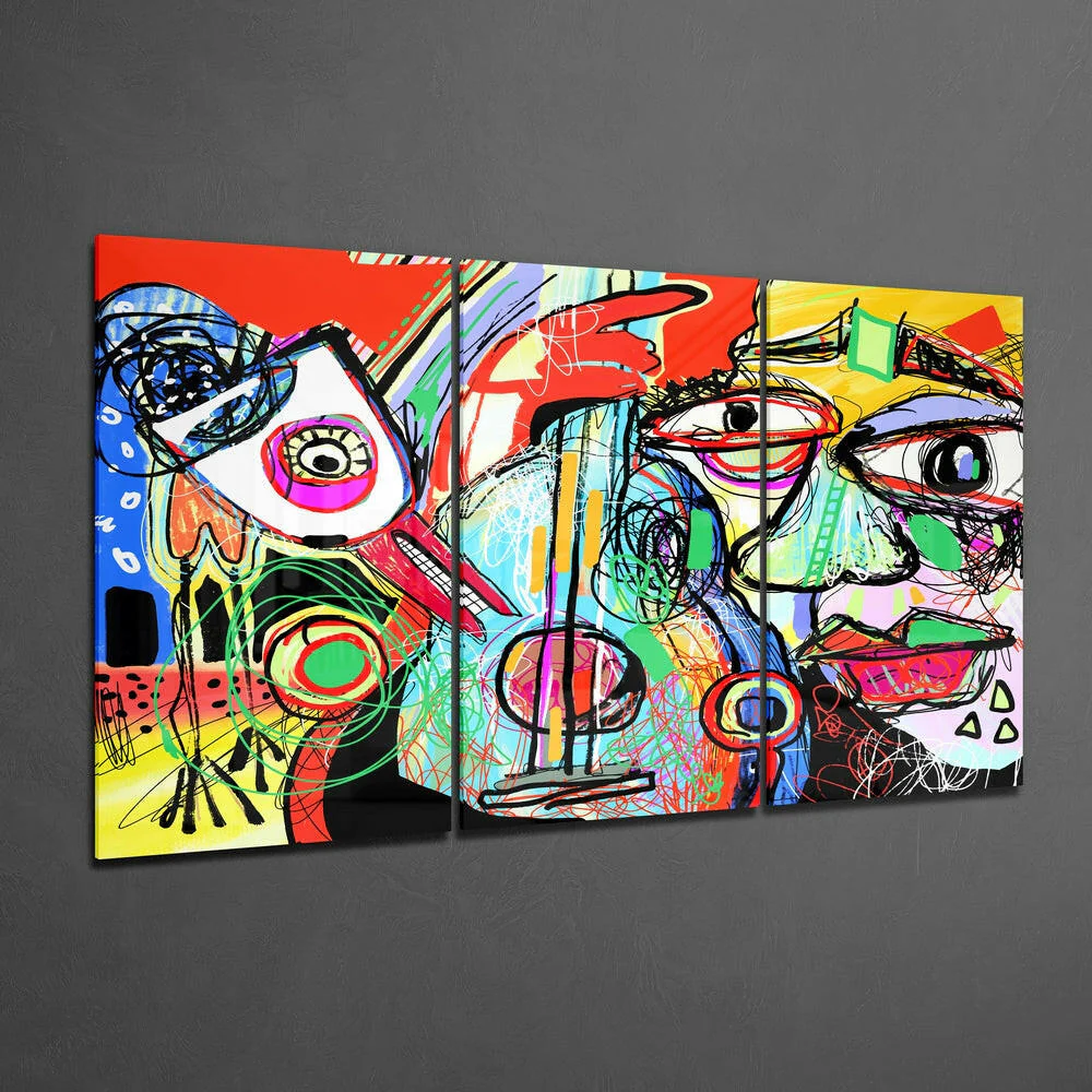 Abstract Cello Mega Glass Wall Art - Image 2