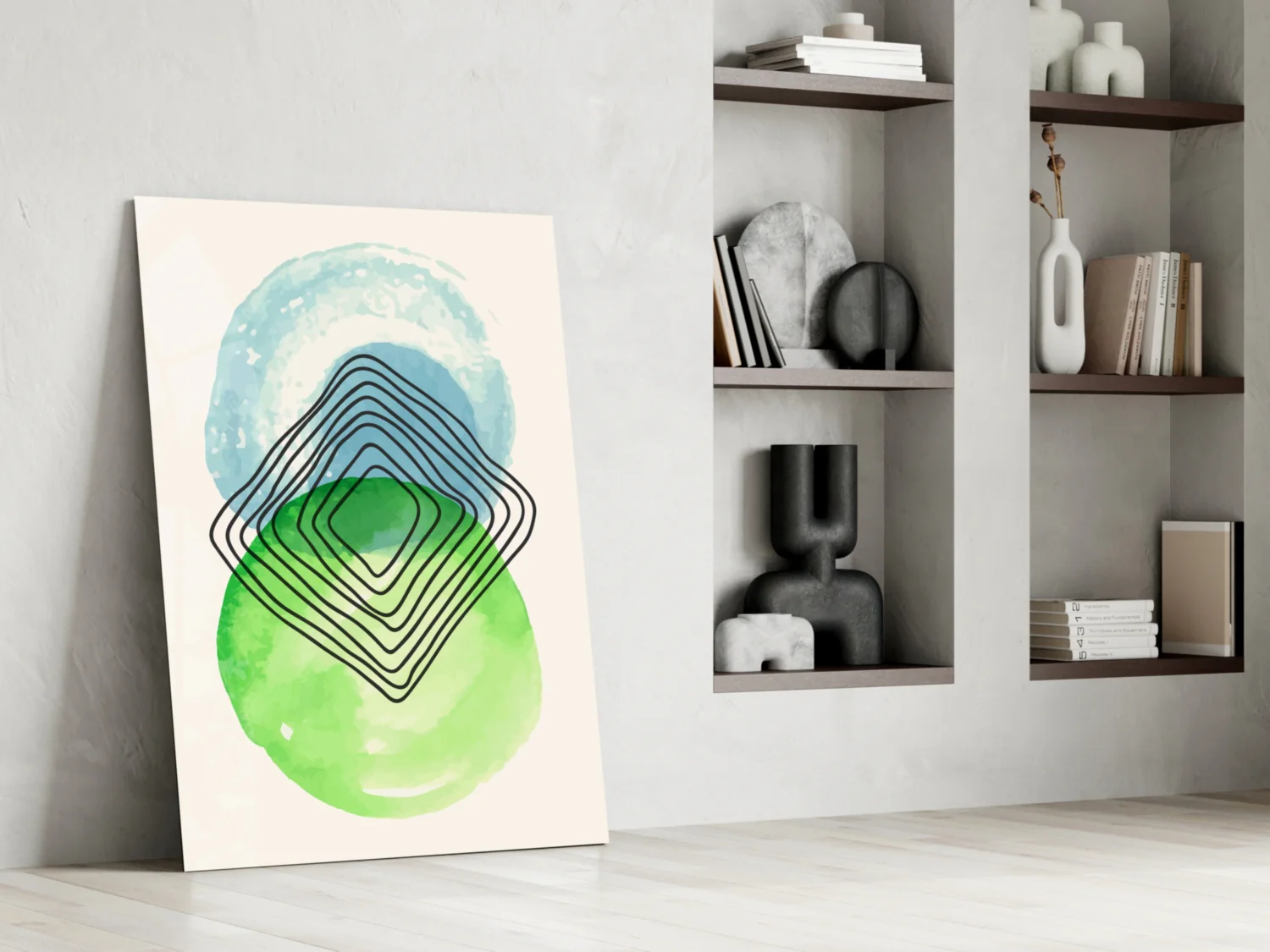Abstract Circles Glass Wall Art - Image 7