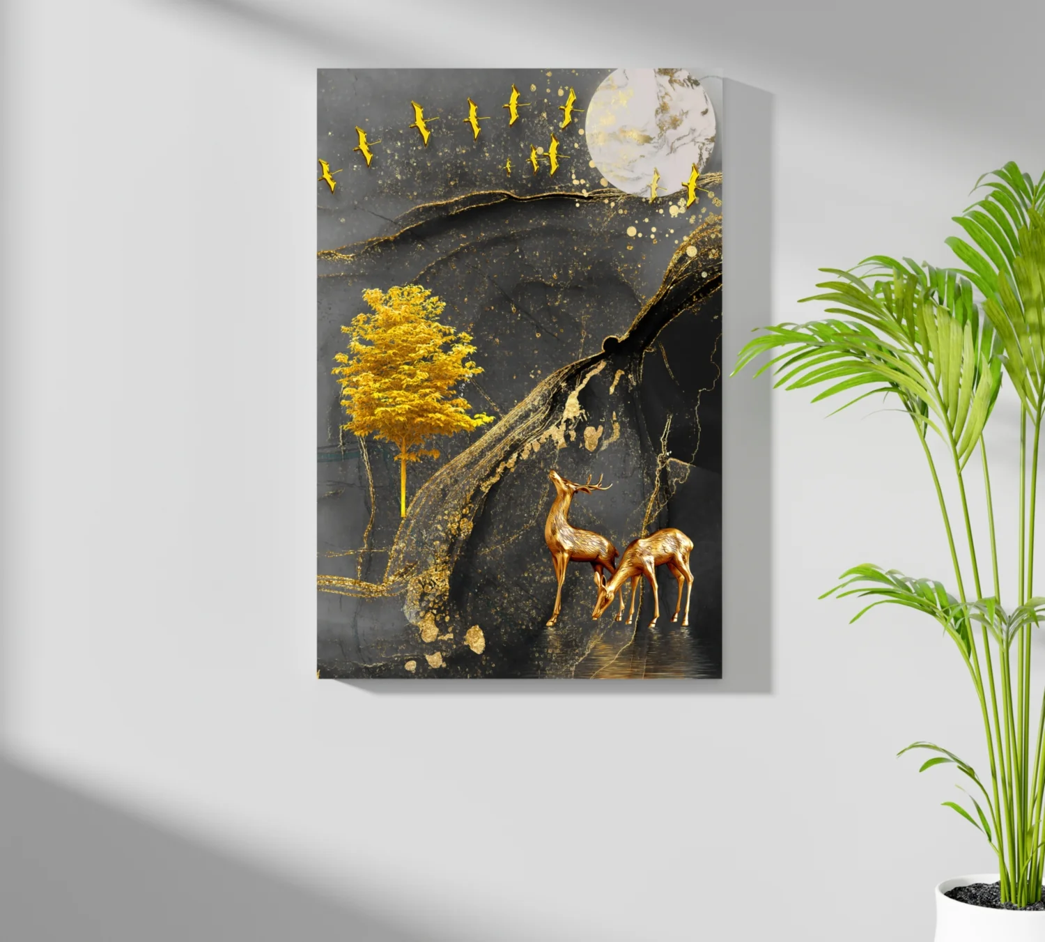 Abstract Deers Aluminum Print - Image 7
