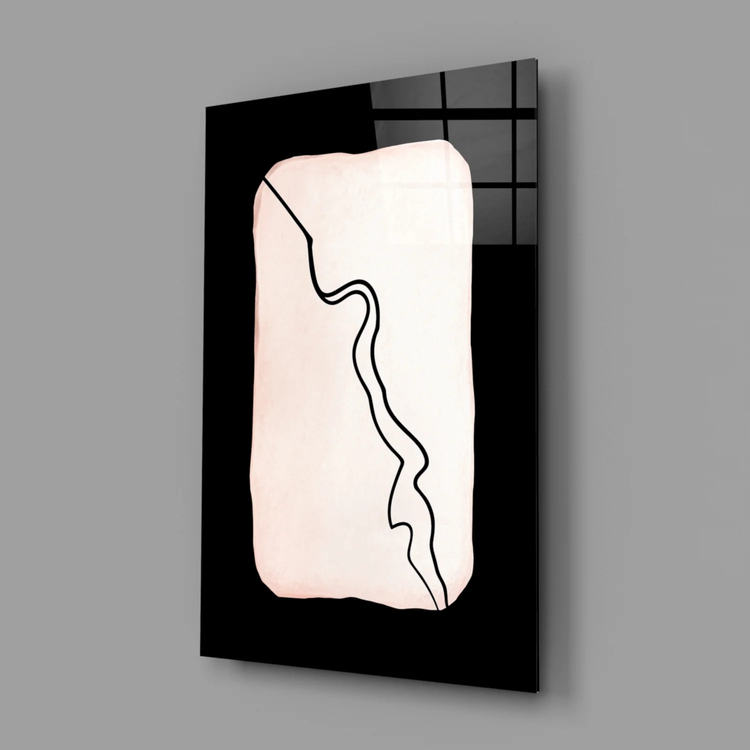 Abstract Distinction Glass Wall Art - Image 2