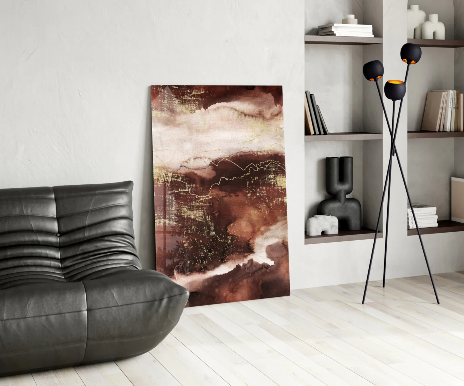 Abstract Earth Glass Wall Art - Image 5