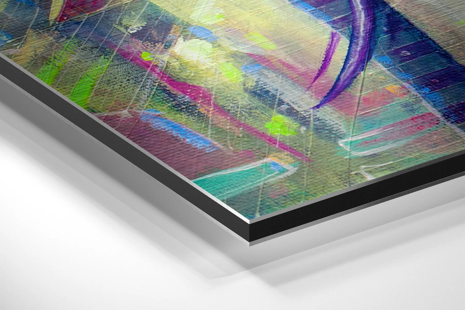 Abstract Elephant Brushed Aluminium Dibond Wall Art - Image 2