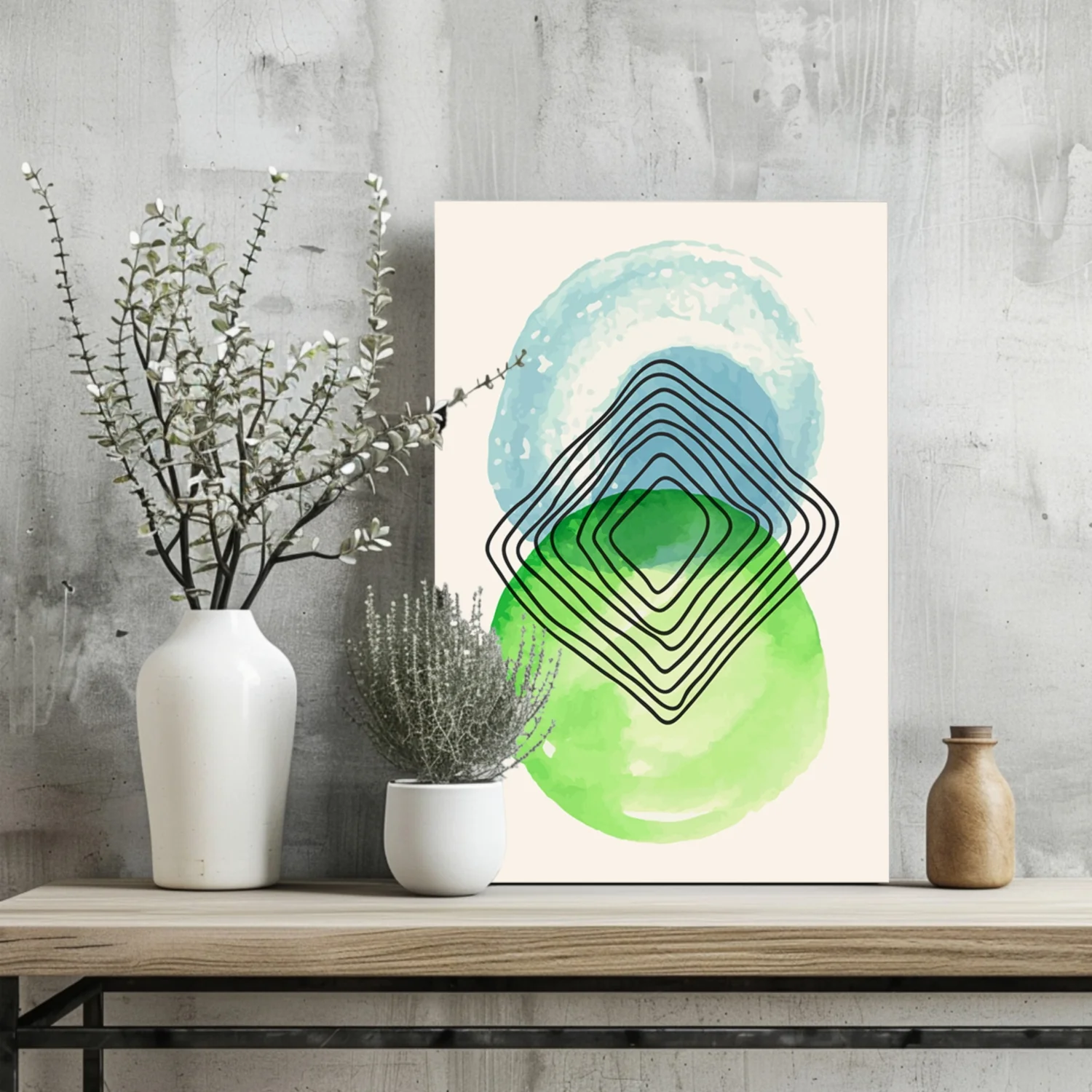 Abstract Gravity V1 Aluminum Print - Image 2
