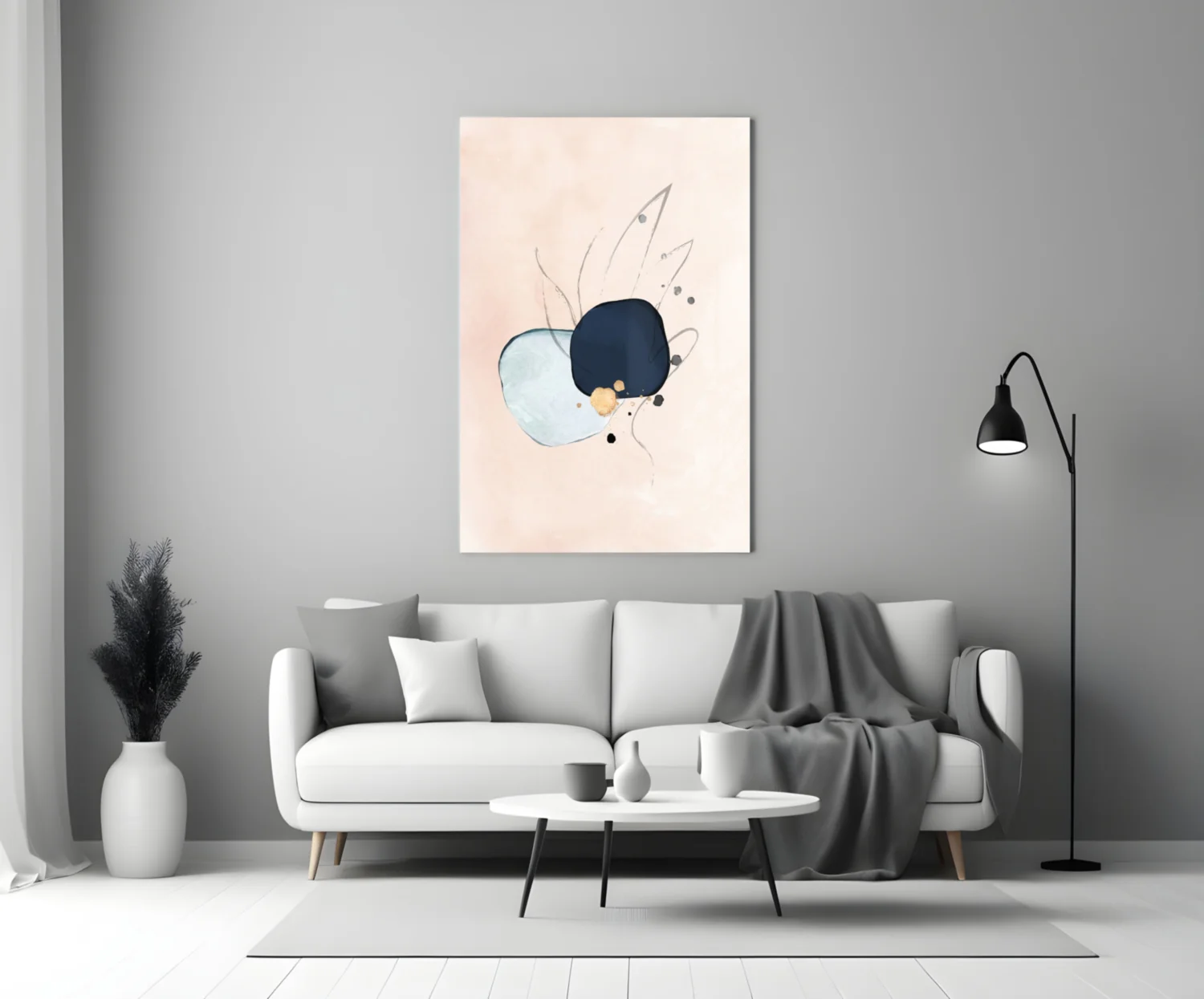 Abstract Hand Glass Wall Art - Image 3