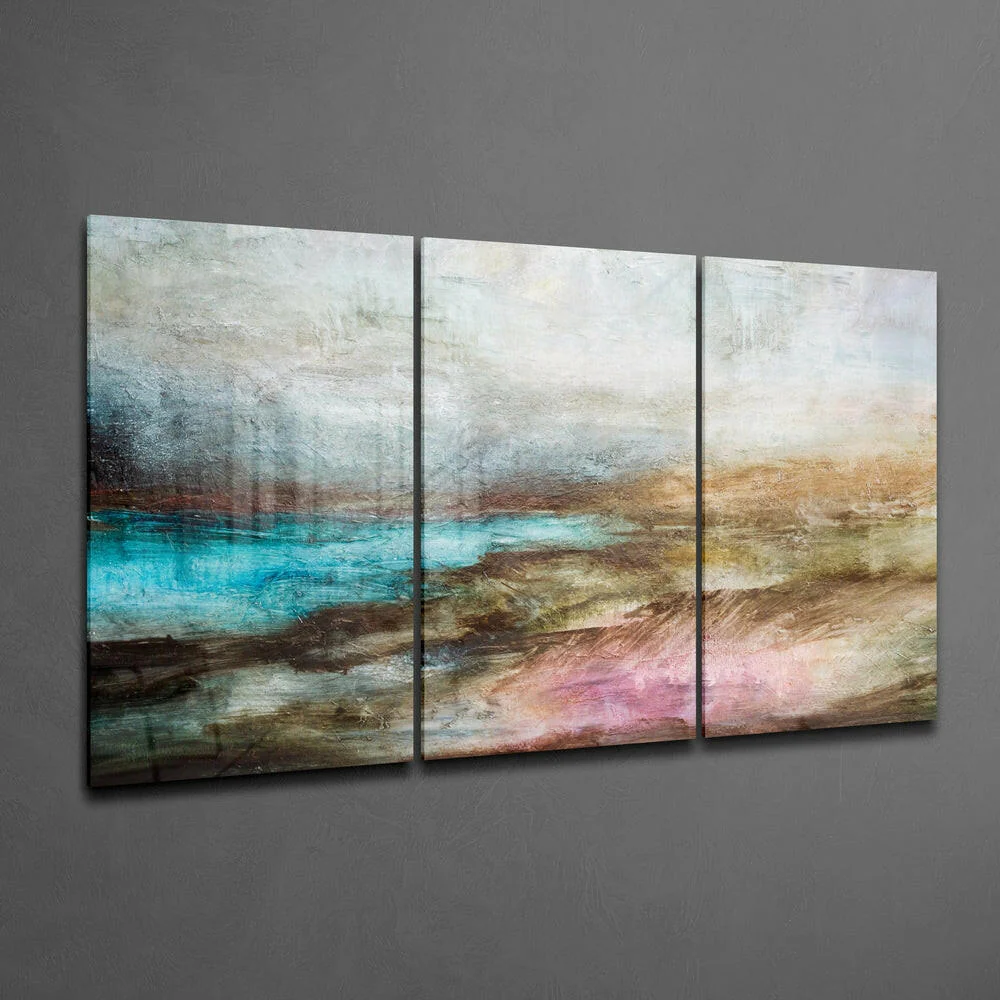 Abstract Lake Mega Glass Wall Art - Image 2