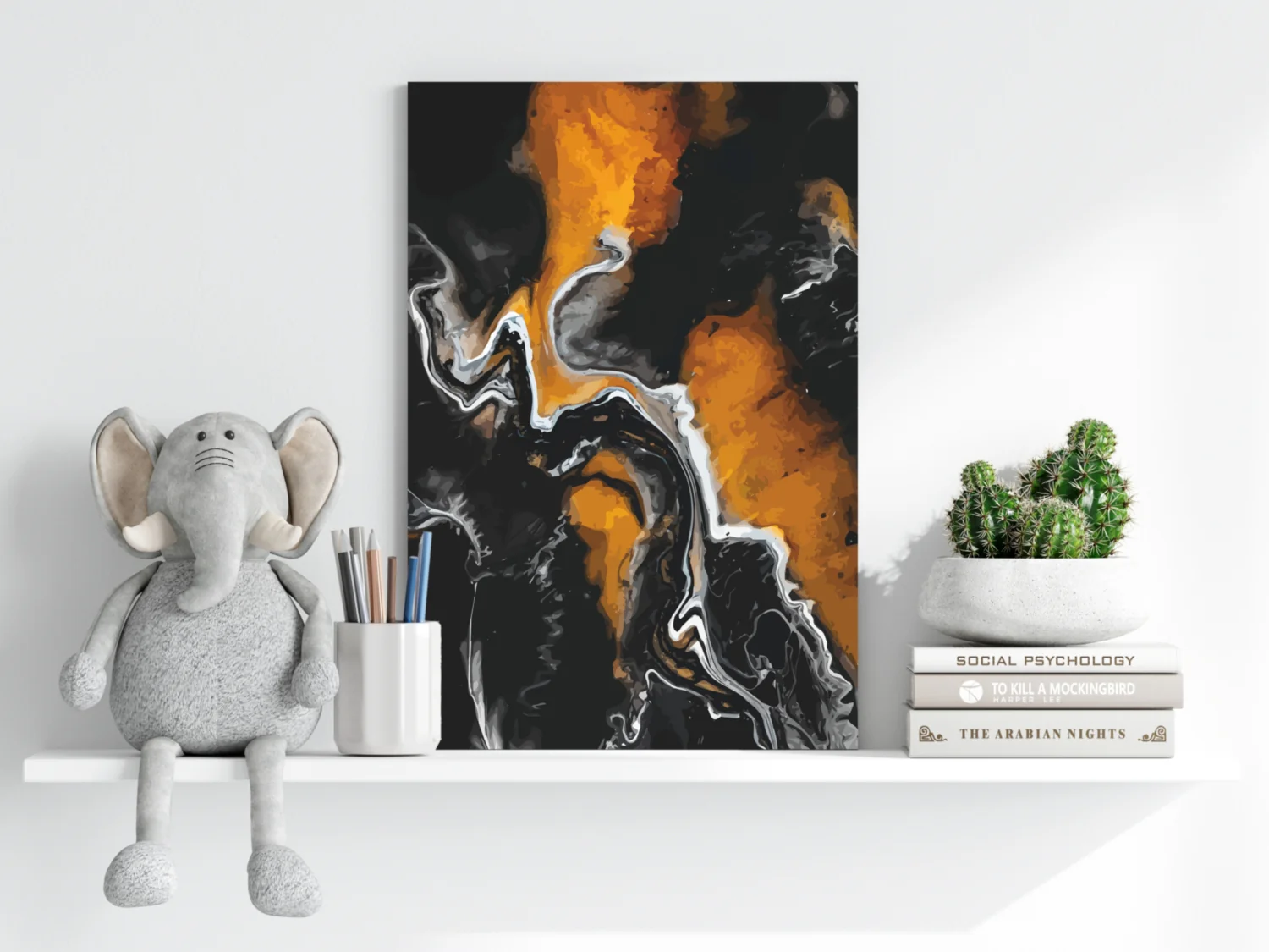Abstract Marble Pattern V1 Aluminum Print - Image 6