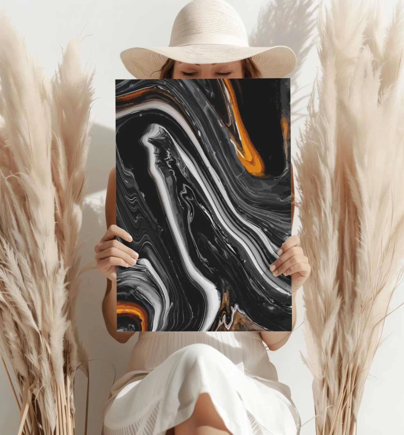 Abstract Marble Pattern V2 Aluminum Print - Image 4