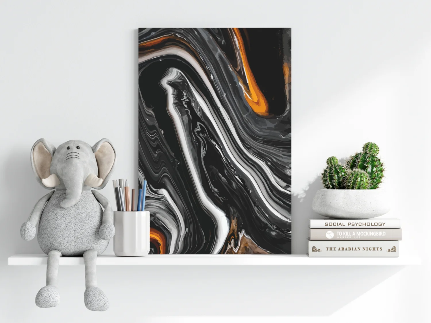 Abstract Marble Pattern V2 Aluminum Print - Image 6