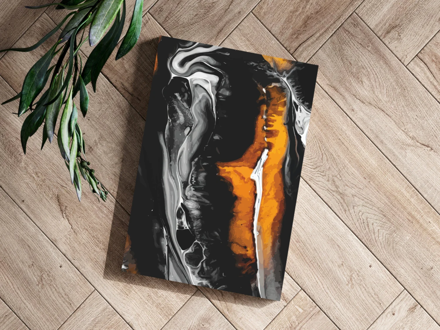 Abstract Marble Pattern V3 Aluminum Print - Image 3