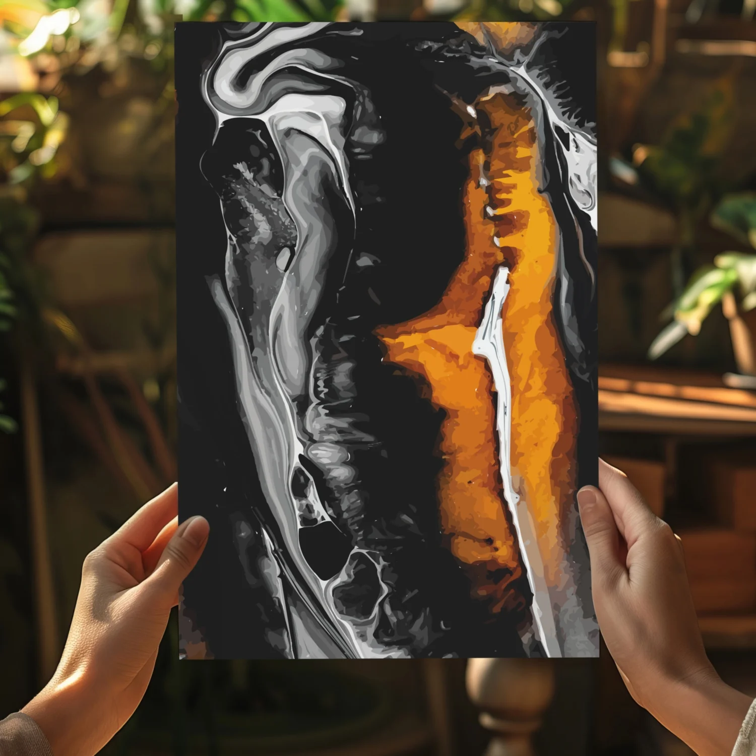 Abstract Marble Pattern V3 Aluminum Print - Image 5