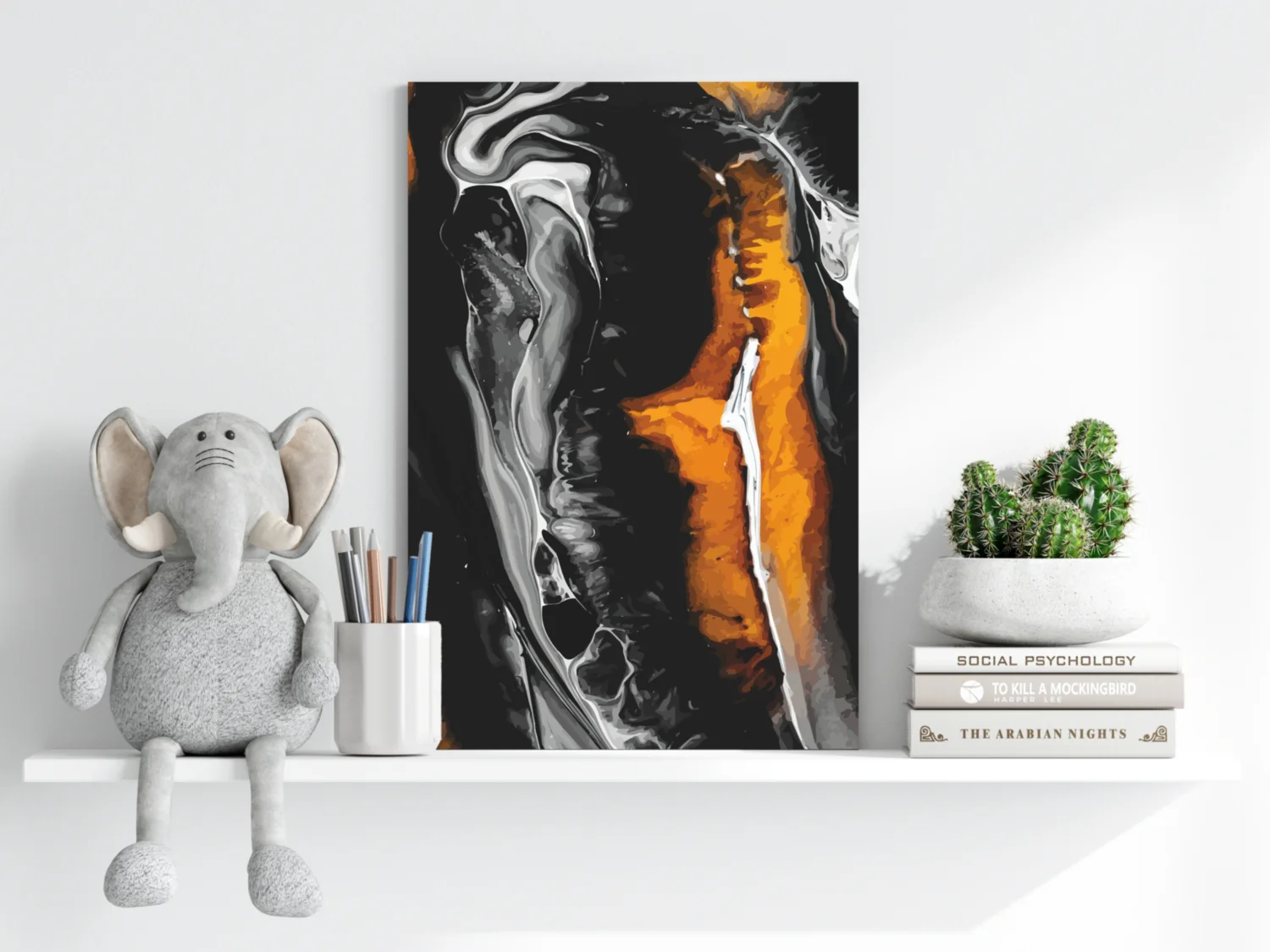 Abstract Marble Pattern V3 Aluminum Print - Image 6