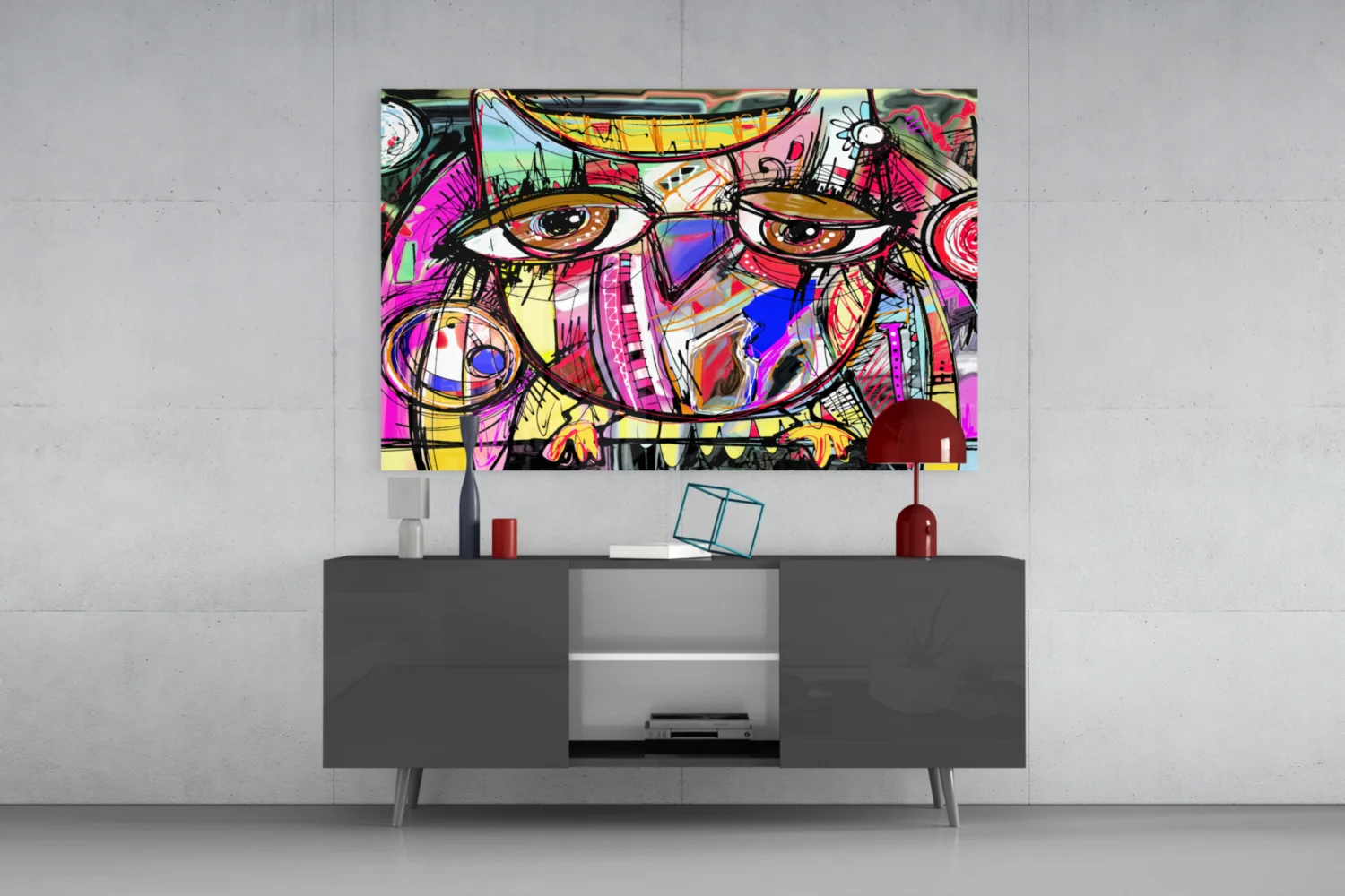 Abstract Owl Glass Wall Art - Image 8
