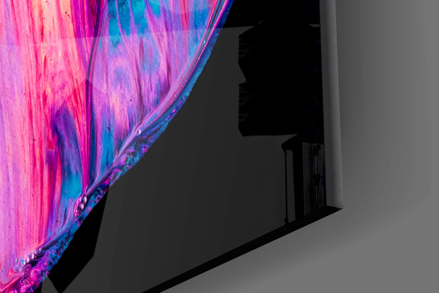 Abstract Pink Glass Wall Art - Image 7