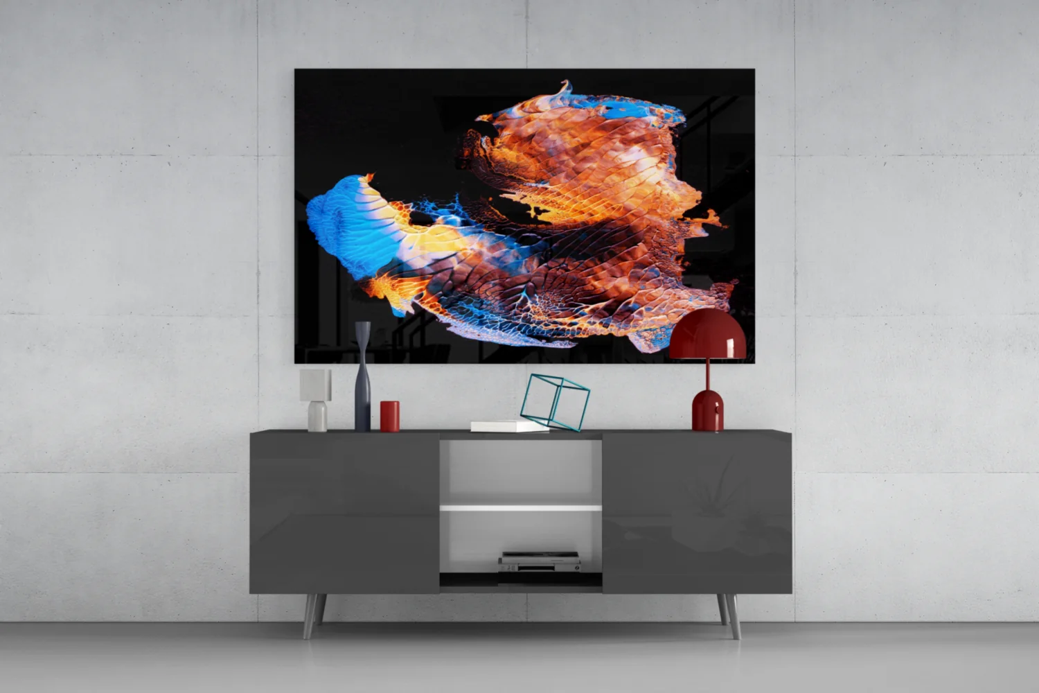Abstract Stamps Glass Wall Art - Image 8