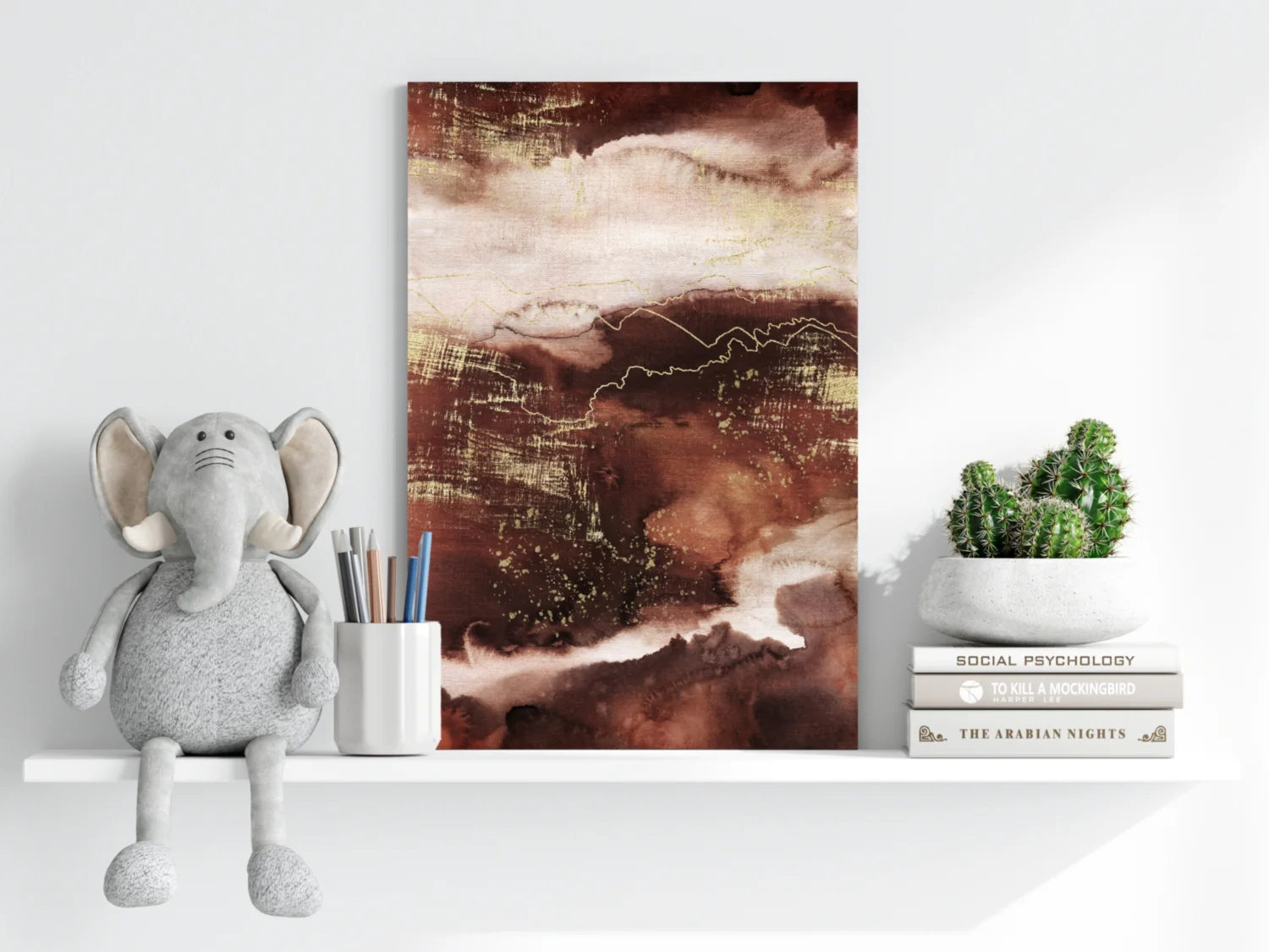 Abstract Terra Aluminum Print - Image 6
