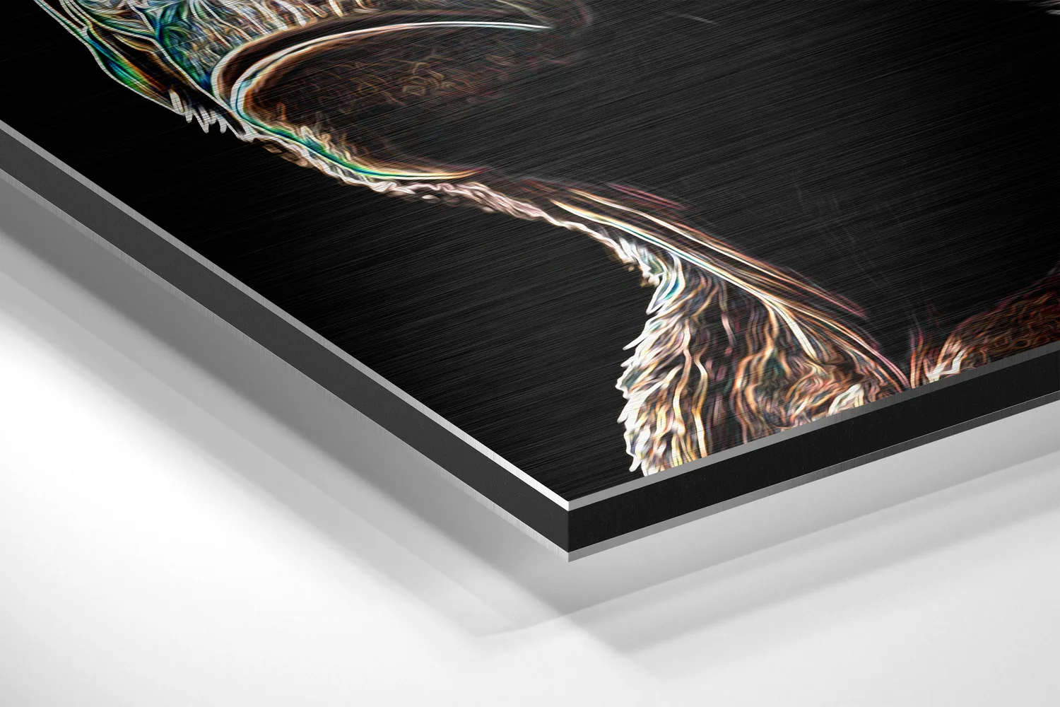 3 Wise Monkeys Brushed Aluminum Dibond Wall Art - Image 2