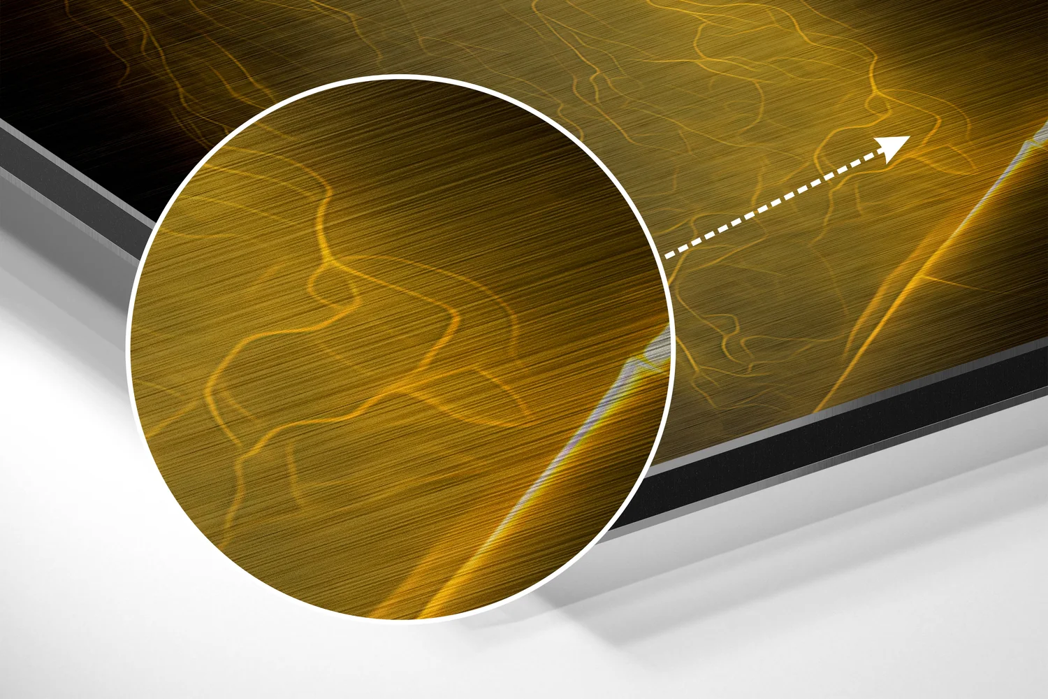 Revenge in His Eyes Brushed Aluminum Dibond Wall Art - Image 3