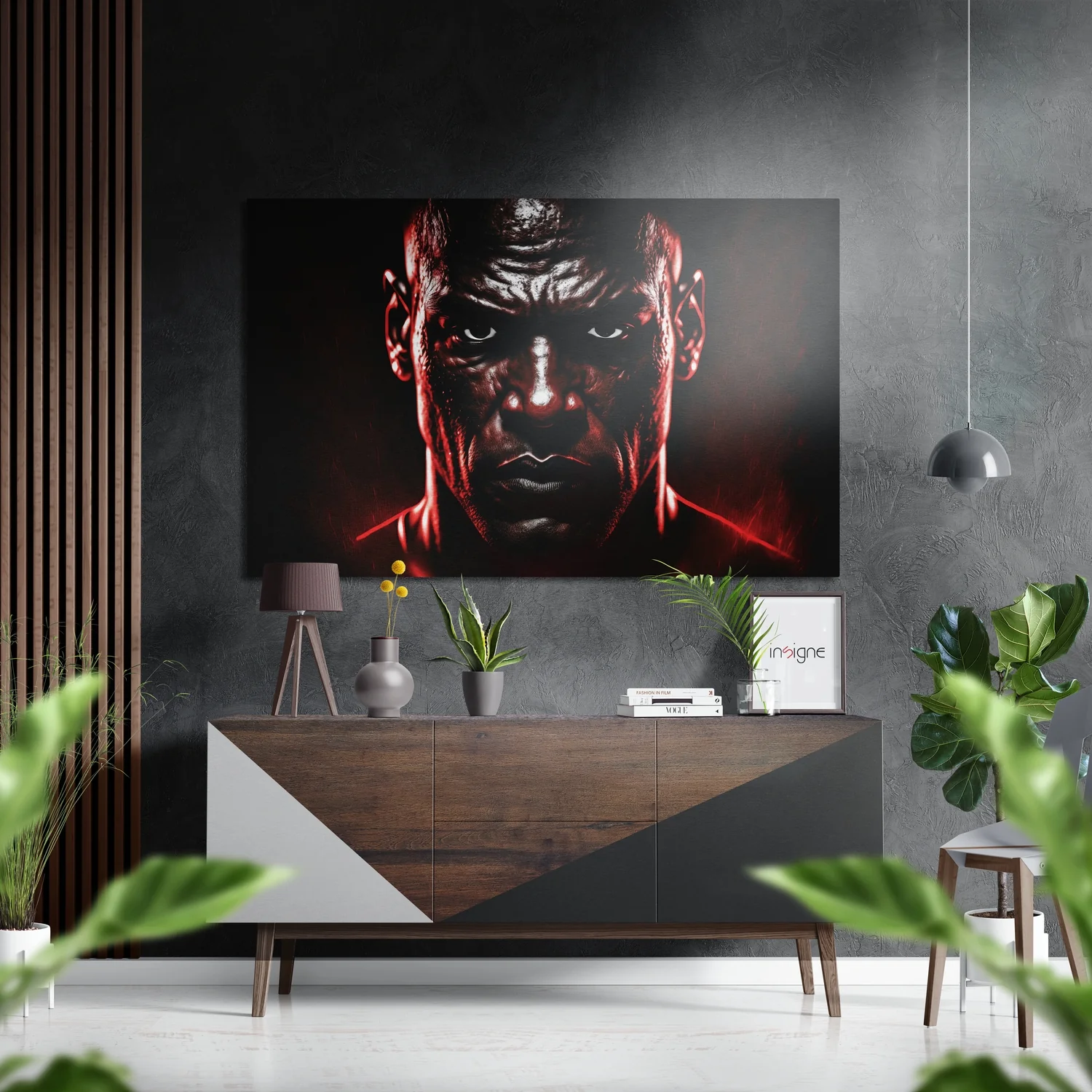 Revenge in His Eyes Brushed Aluminum Dibond Wall Art