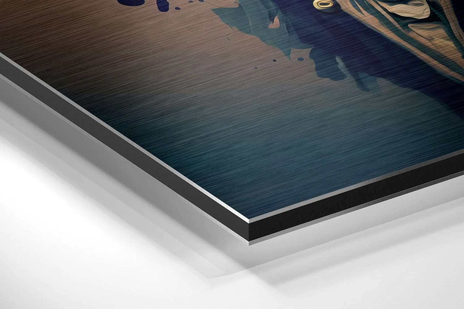 Surreal Melting Clocks Brushed Aluminum Dibond Wall Art - Image 2