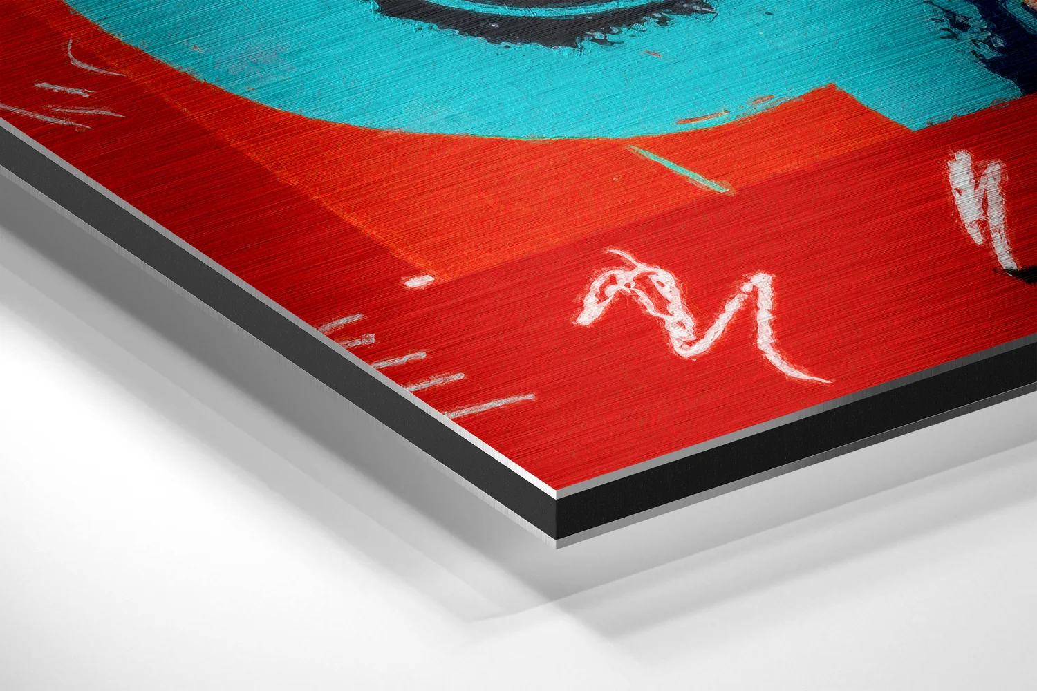 Silkscreen Pop Icon Brushed Aluminum Dibond Wall Art - Image 2