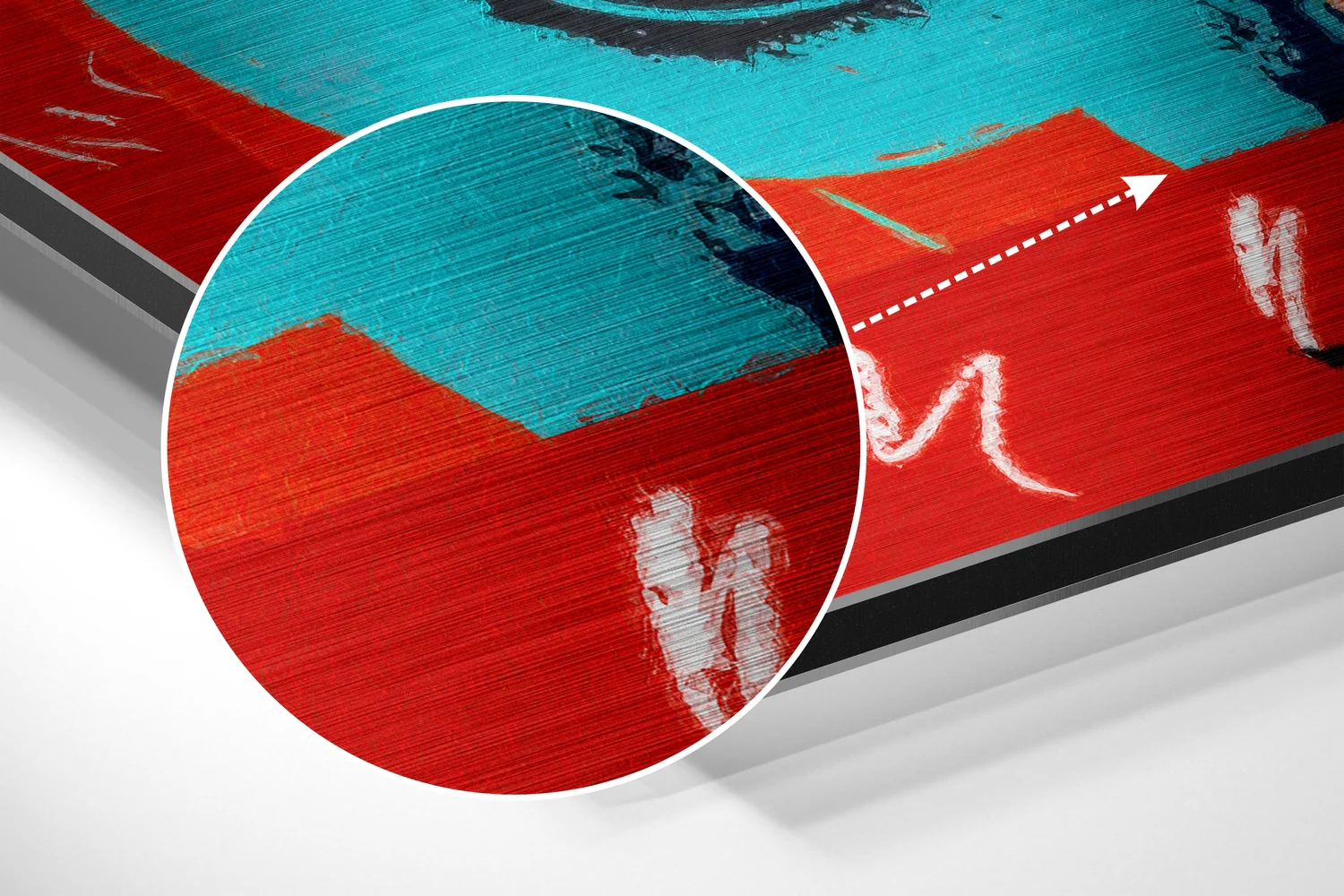 Silkscreen Pop Icon Brushed Aluminum Dibond Wall Art - Image 3