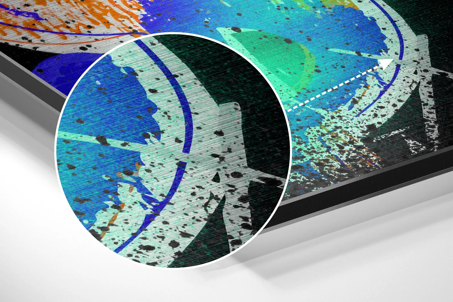 Silkscreen Pop Icon Brushed Aluminum Dibond Wall Art - Image 3