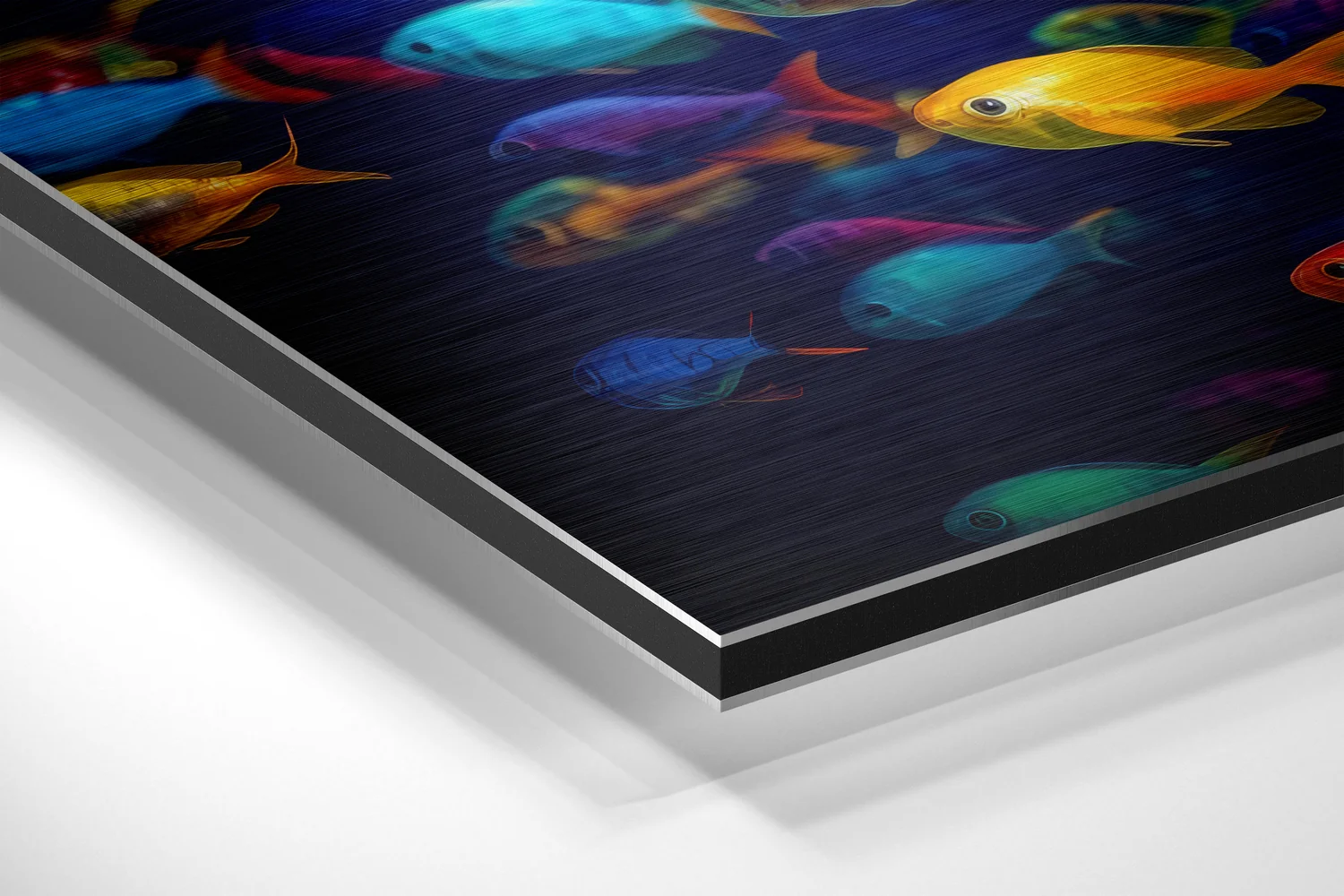 Fish Brushed Aluminum Dibond Wall Art - Image 2