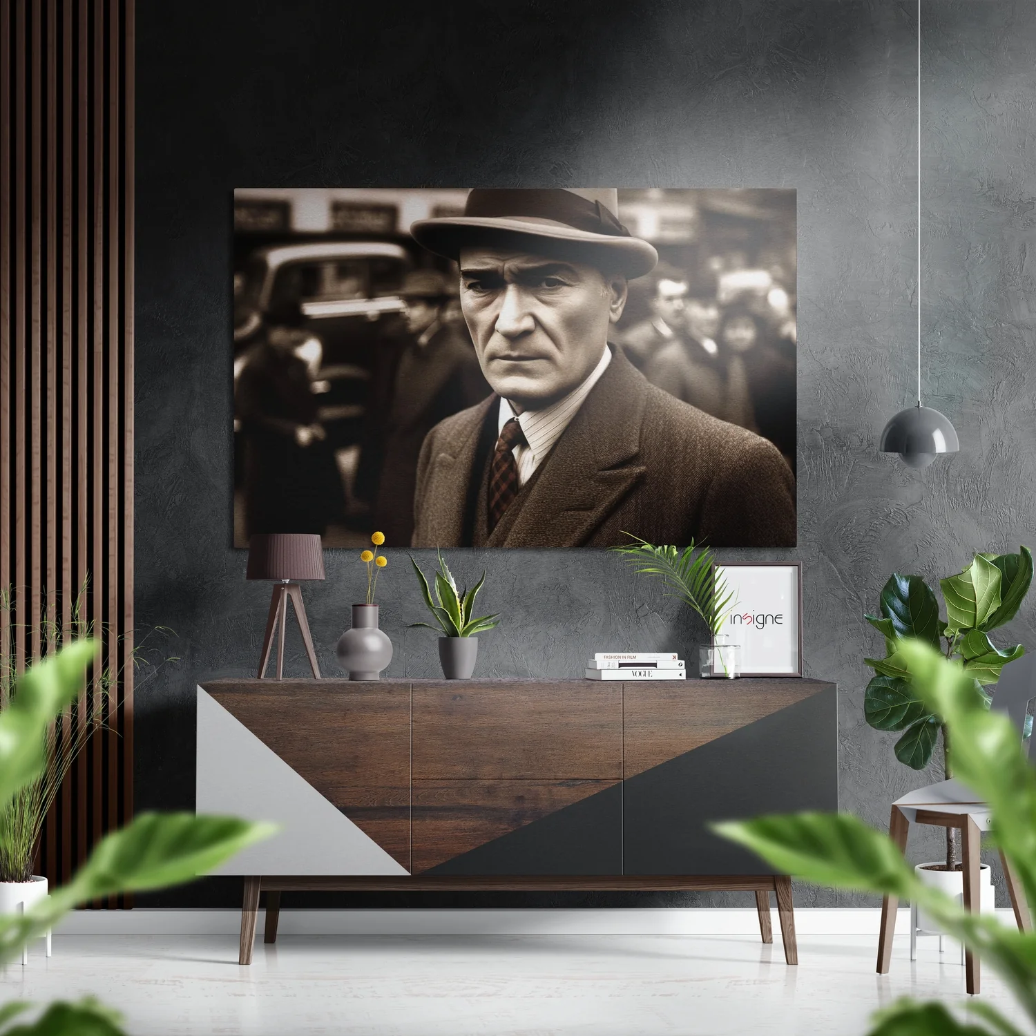 Ataturk Brushed Aluminum Dibond Wall Art