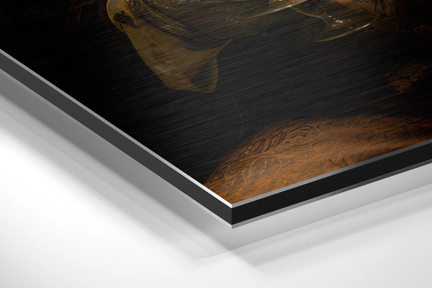 Tiger as a Gentleman Brushed Aluminum Dibond Wall Art - Image 2