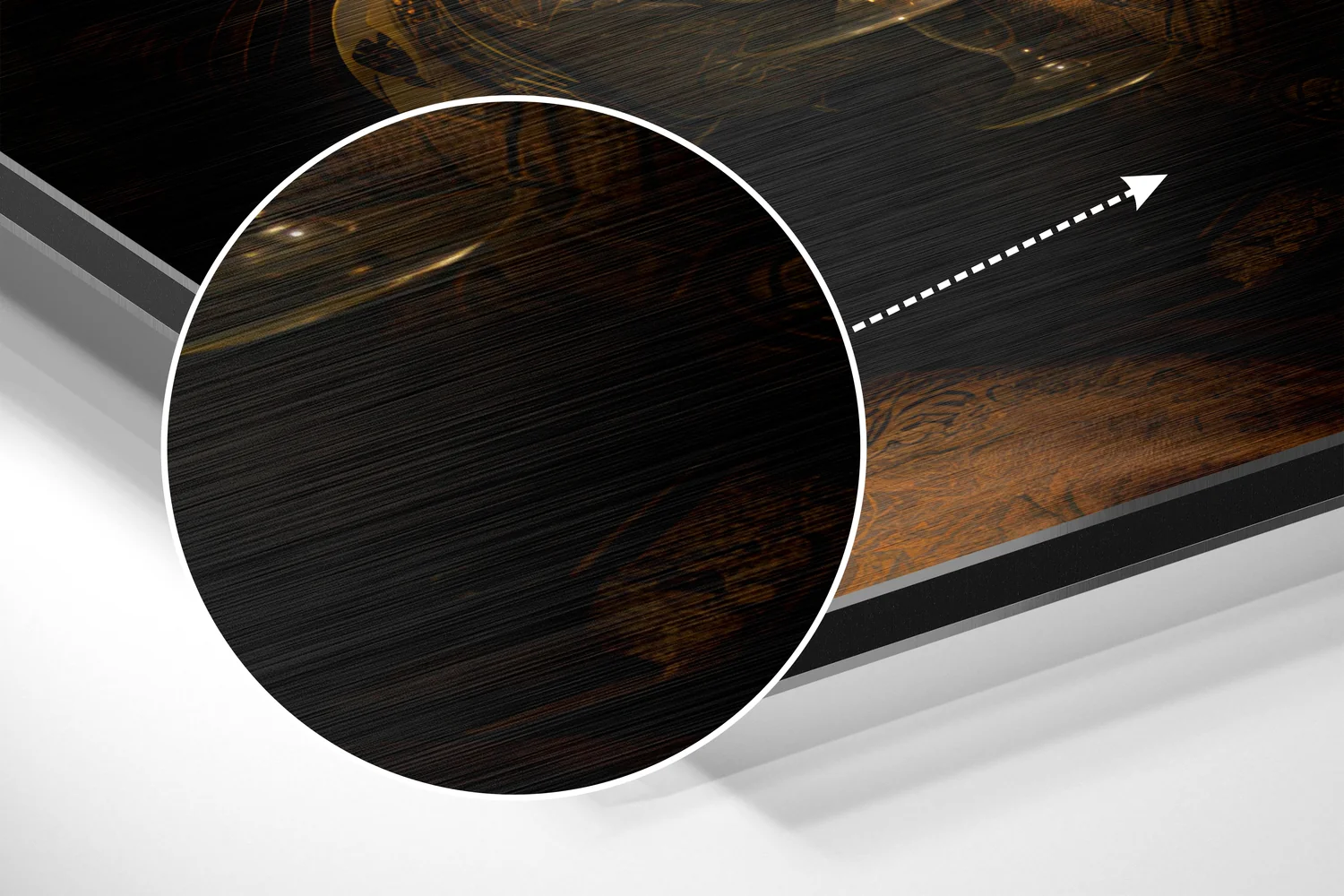 Tiger as a Gentleman Brushed Aluminum Dibond Wall Art - Image 3