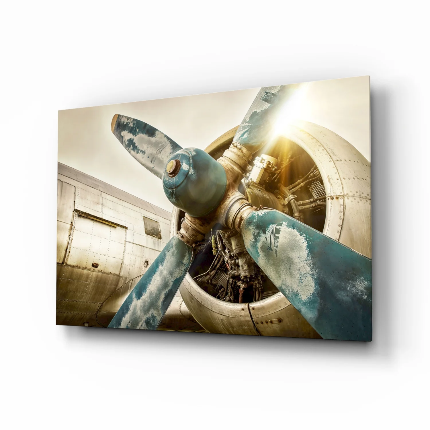 Airplane Glass Wall Art - Image 2