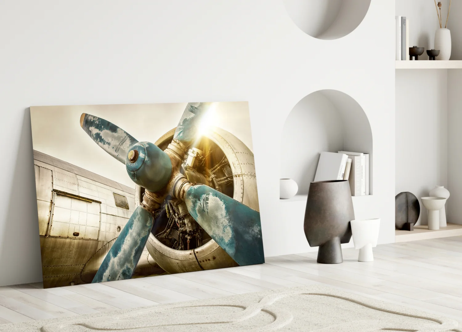 Airplane Glass Wall Art - Image 4
