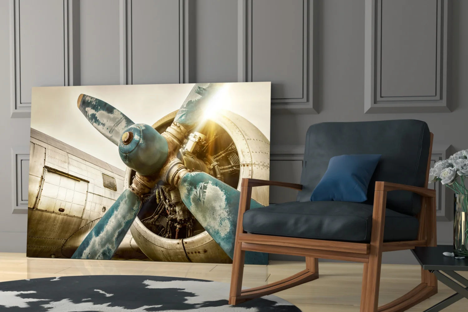 Airplane Glass Wall Art - Image 7