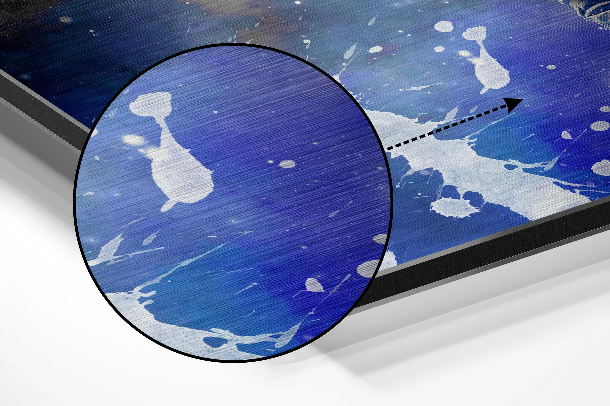 Fly in Space Brushed Aluminium Dibond Wall Art - Image 3