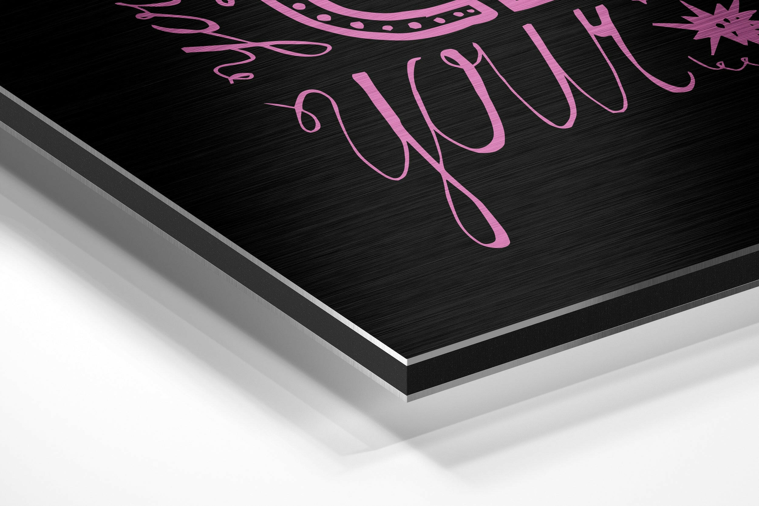 Change Your Thoughts Brushed Aluminium Dibond Wall Art - Image 2