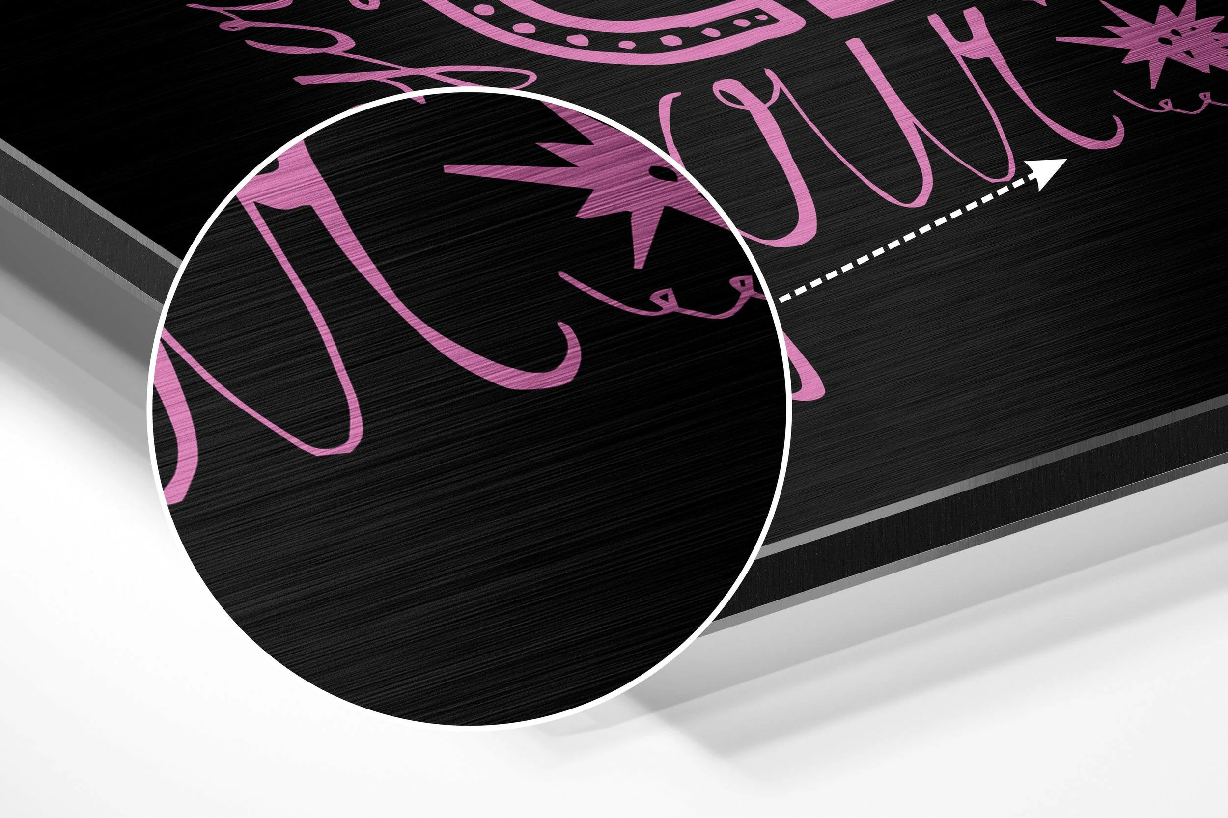 Change Your Thoughts Brushed Aluminium Dibond Wall Art - Image 3