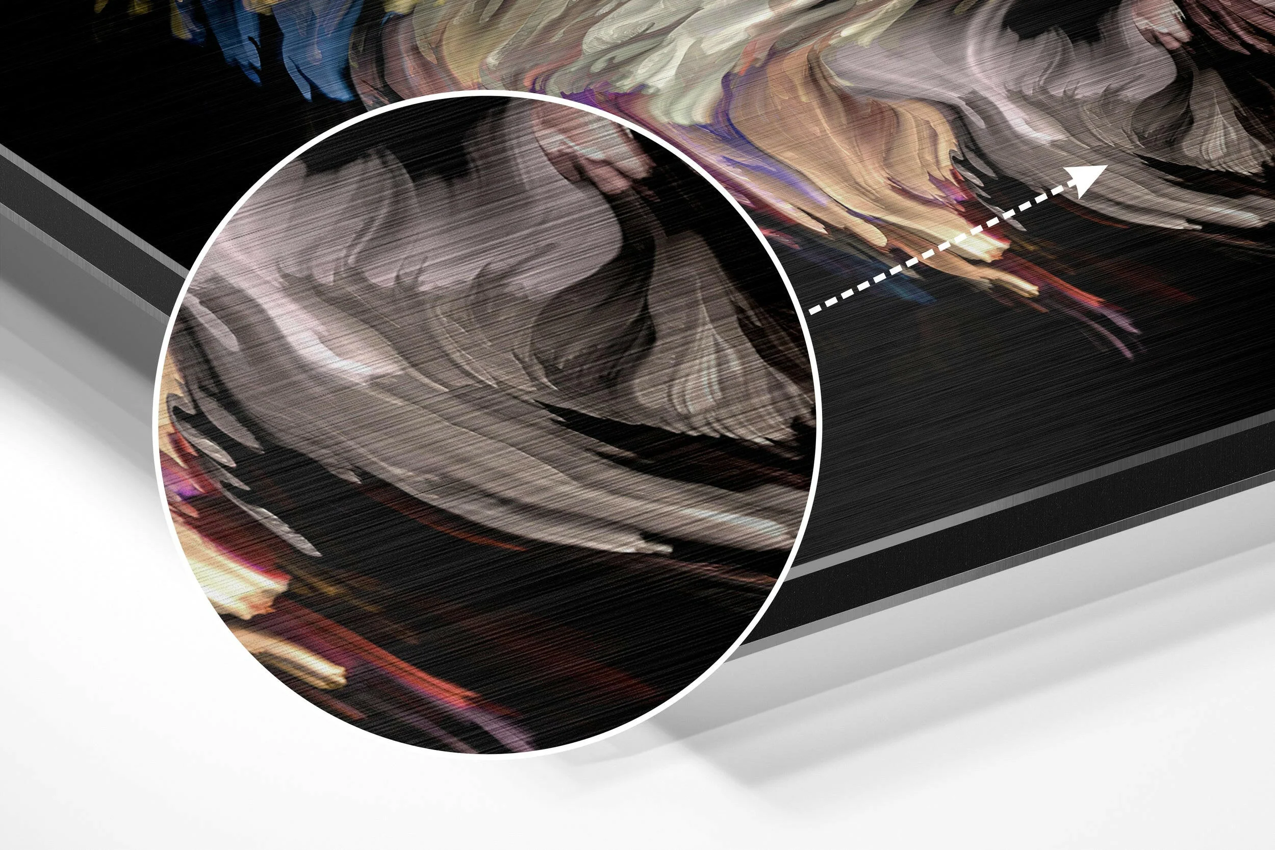 Lion Brushed Aluminium Dibond Wall Art - Image 3