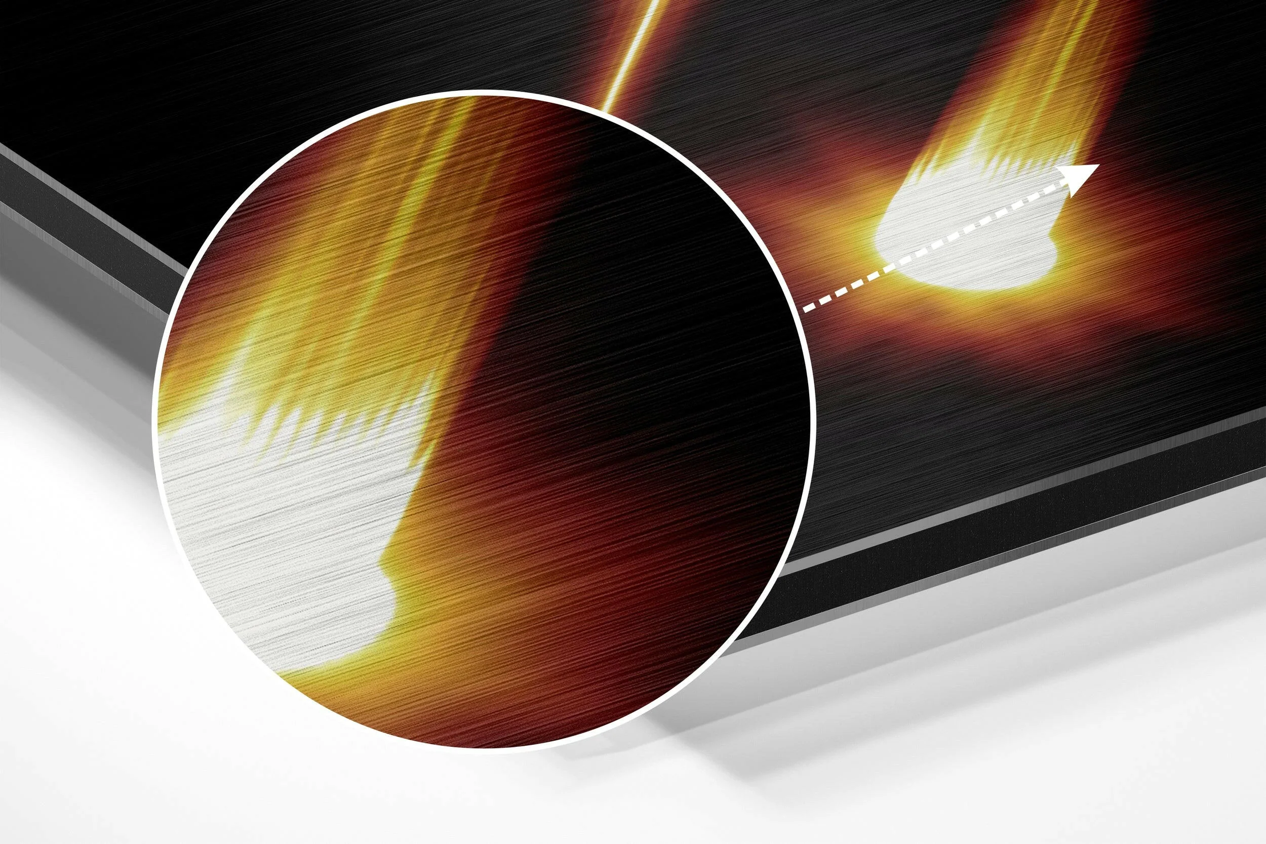 Libra Brushed Aluminium Dibond Wall Art - Image 3