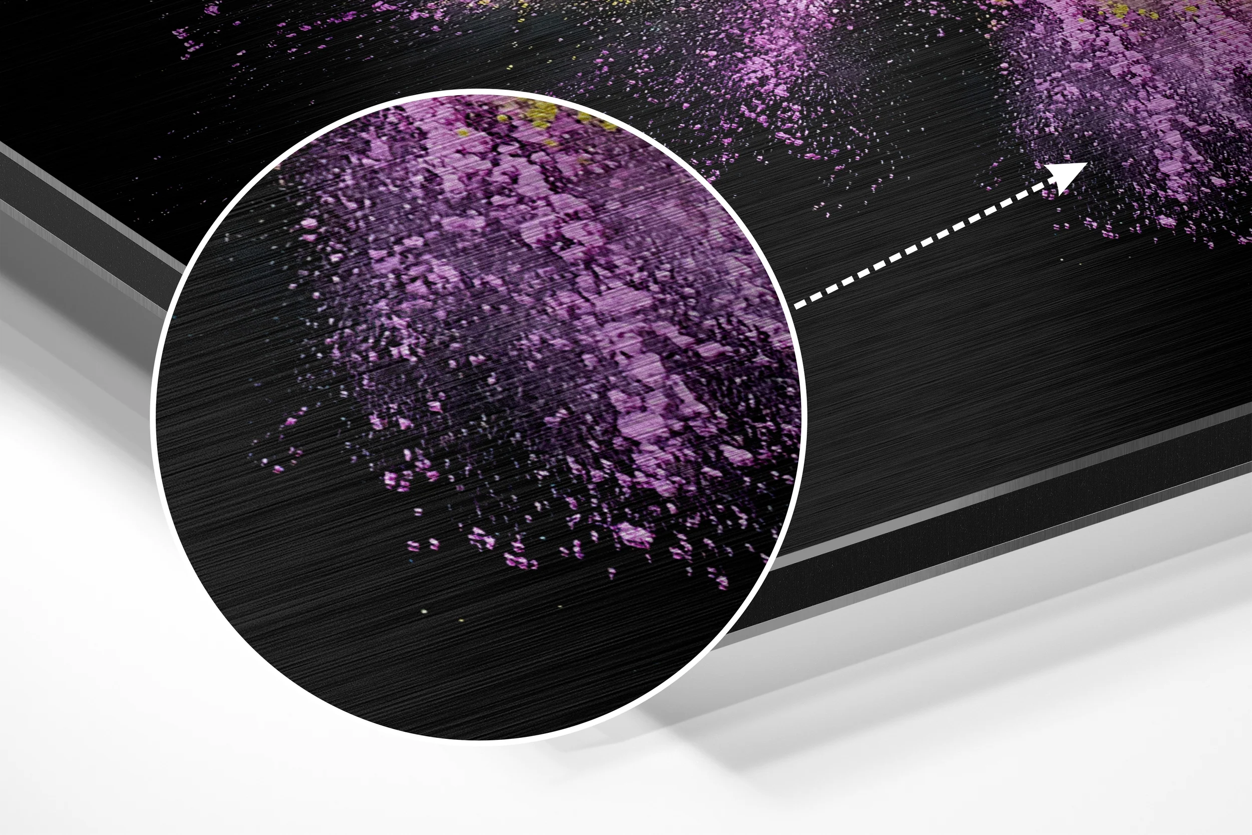 Color Burst Brushed Aluminium Dibond Wall Art - Image 3