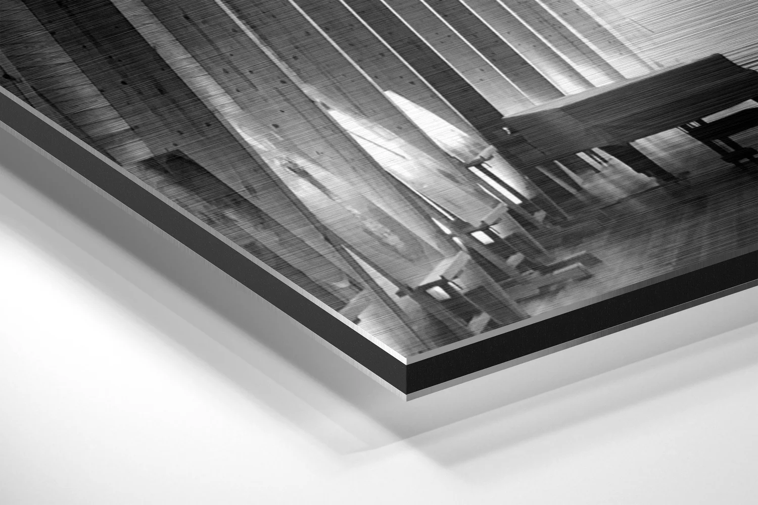 Alone Brushed Aluminium Dibond Wall Art - Image 2