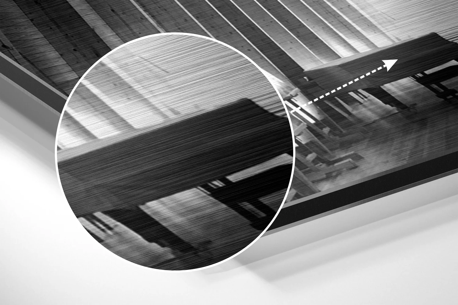 Alone Brushed Aluminium Dibond Wall Art - Image 3